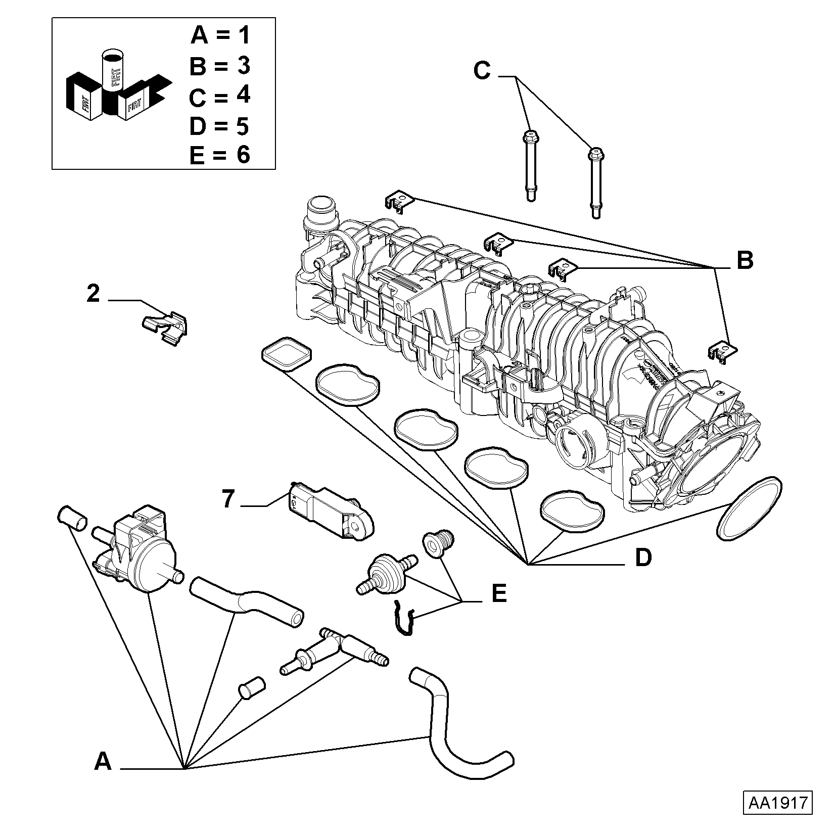 Maserati 55 21 92 95 - Sensor, suqəbuledici manifold təzyiqi furqanavto.az
