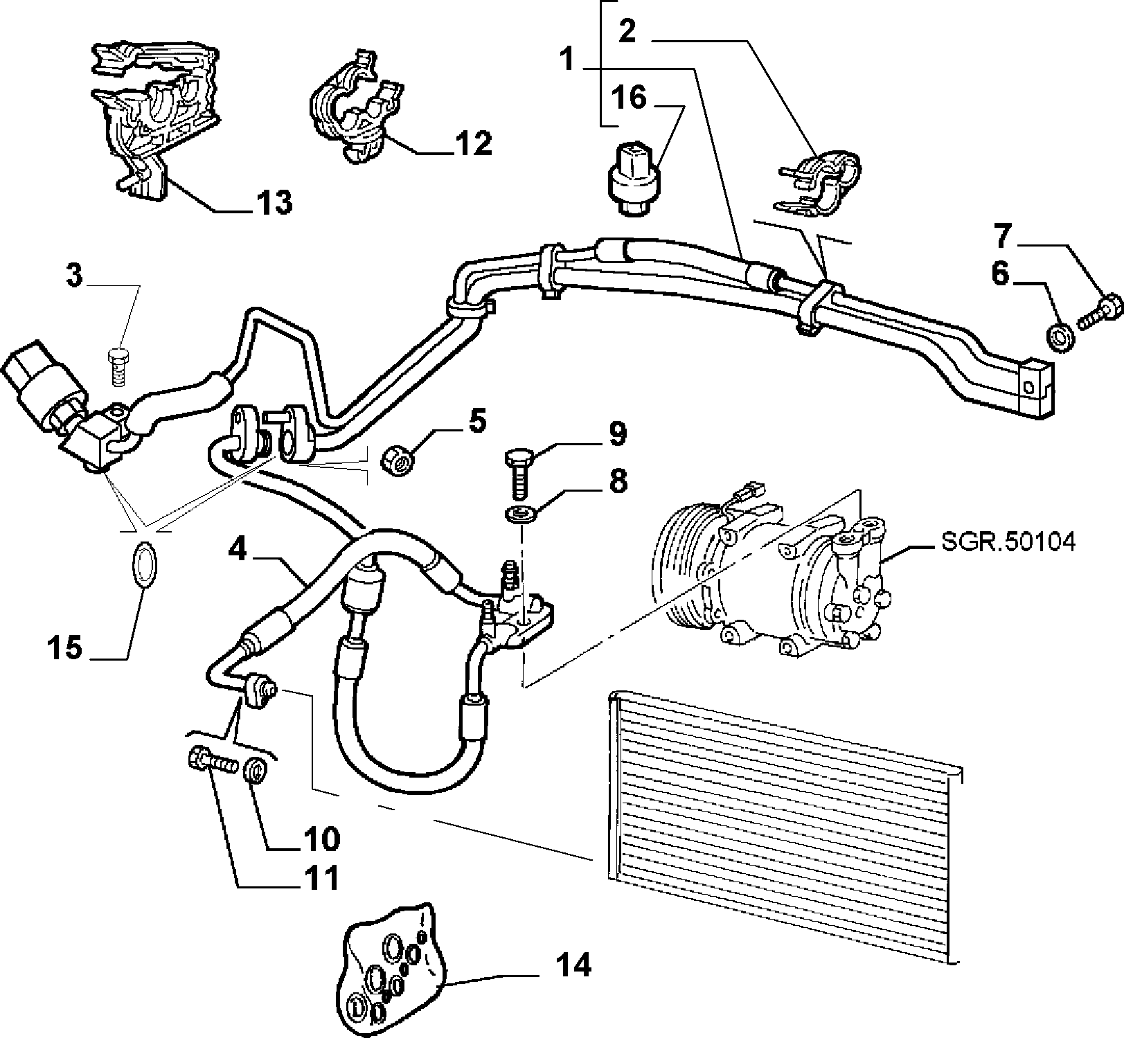 BMW 60811 547 - Mühür, soyuducu borusu furqanavto.az