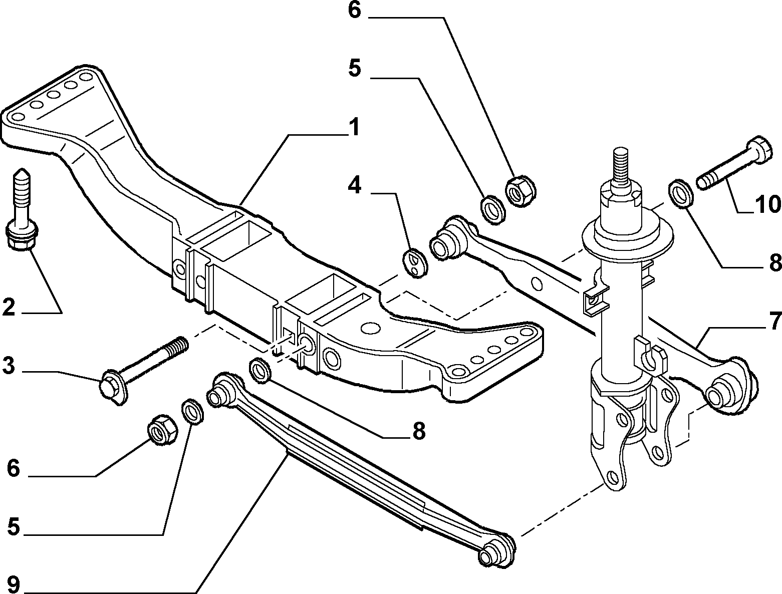 FIAT / LANCIA 60629903 - Çubuq / Strut, təkər asması furqanavto.az