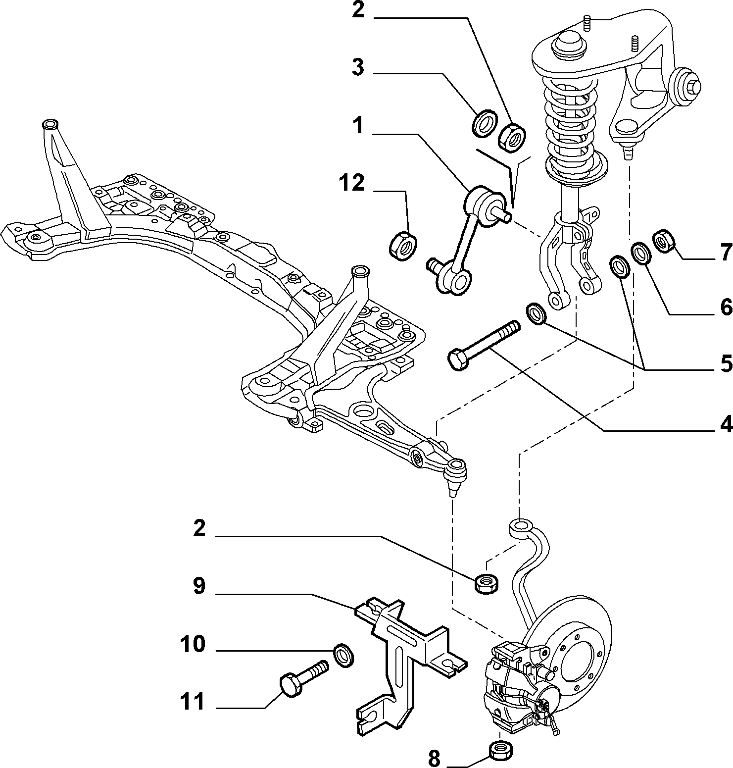 FORD 46843389 - Çubuq / Strut, stabilizator furqanavto.az