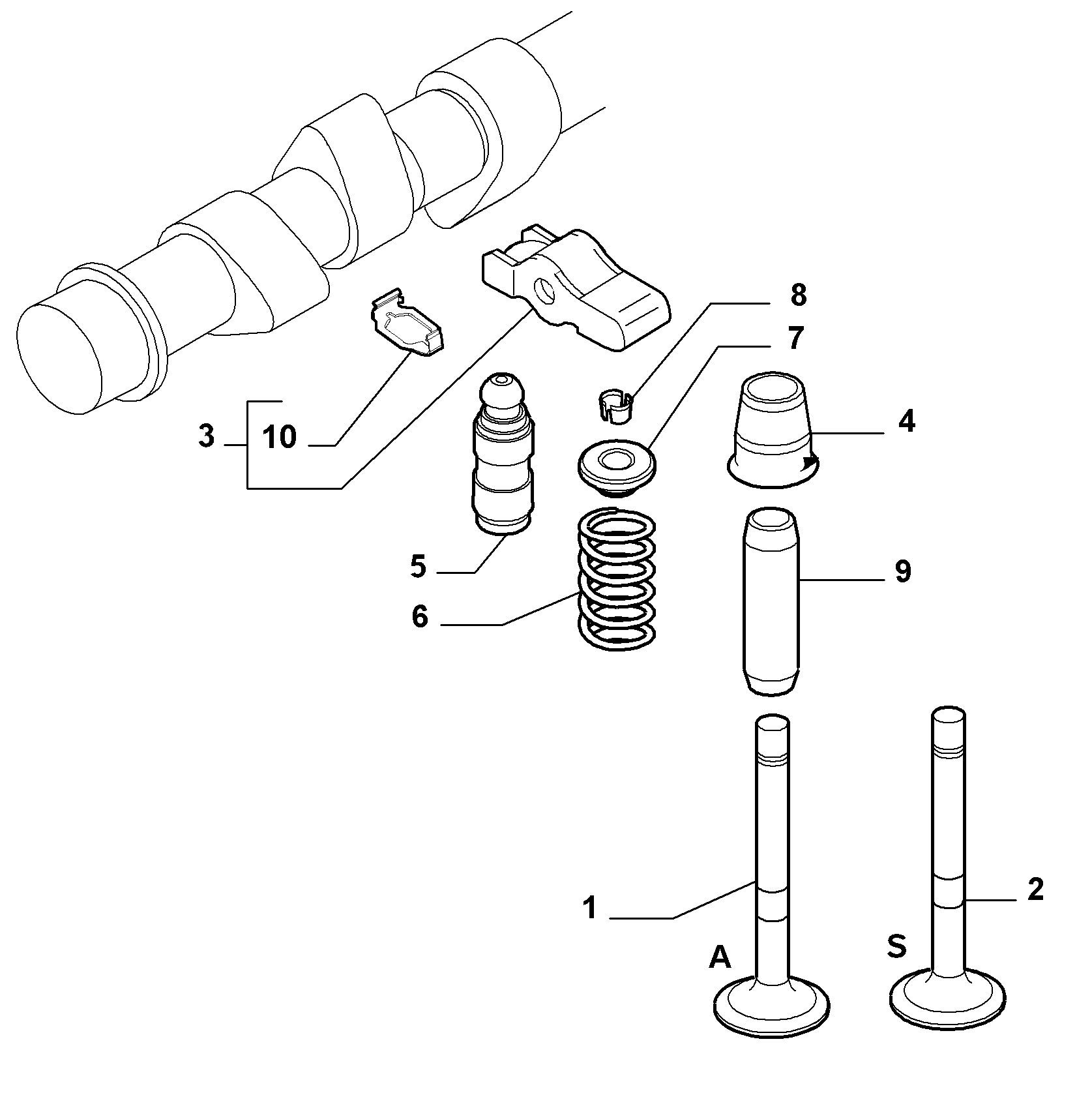 FIAT 4676 7972 - Tappet / Rokçu furqanavto.az