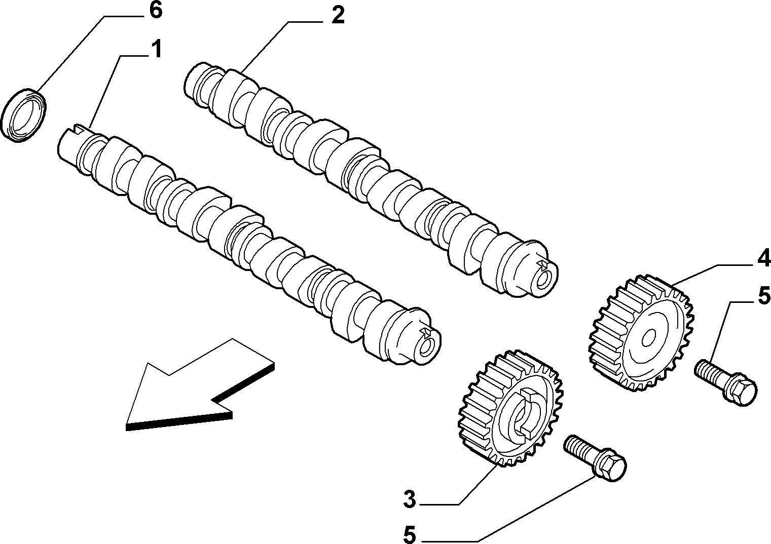 FIAT 46802577 - Vil möhürü, eksantrik mili furqanavto.az