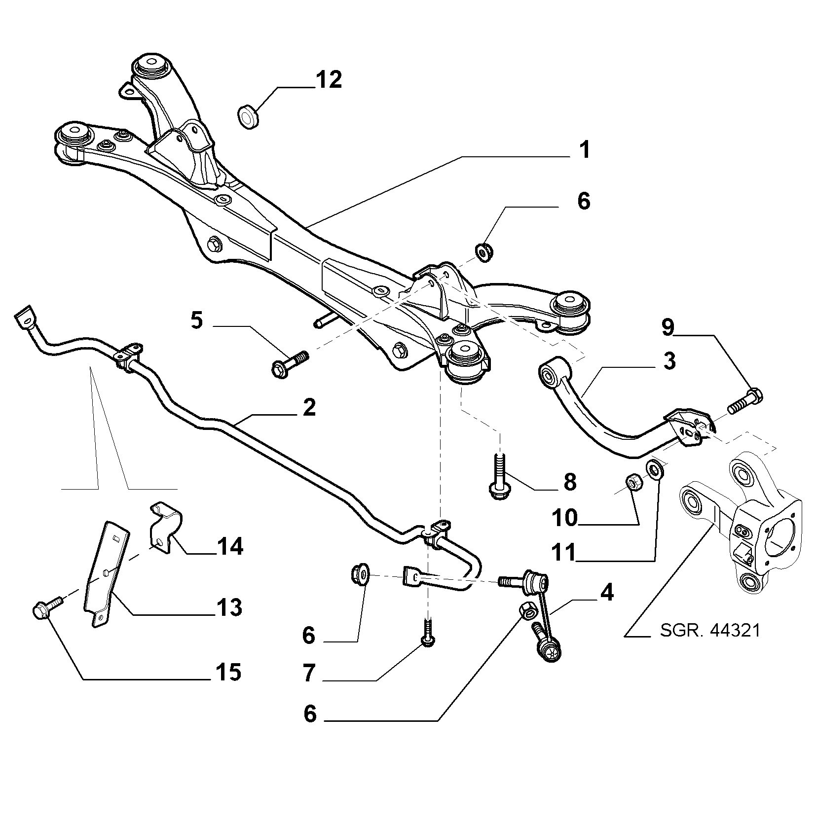 Lancia 51795703 - Çubuq / Strut, stabilizator furqanavto.az