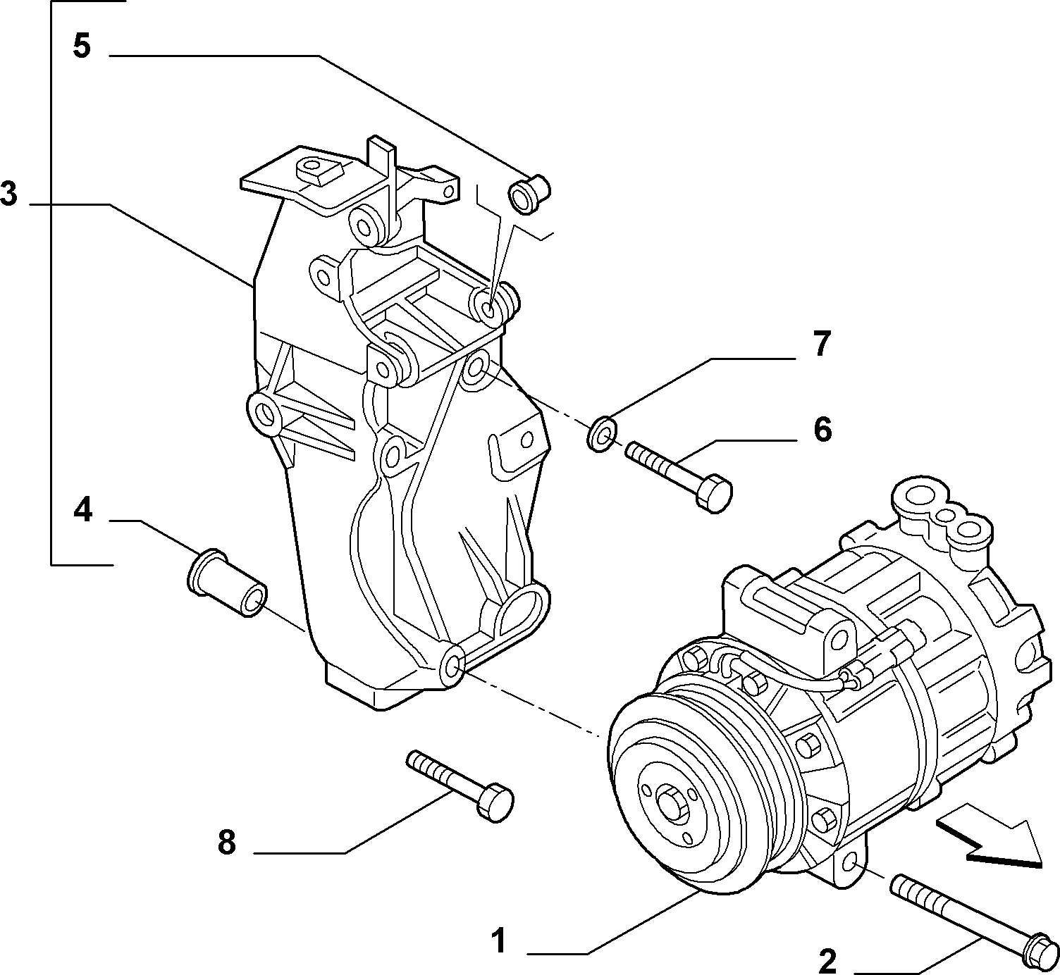 SAAB 50510966 - Kompressor, kondisioner furqanavto.az