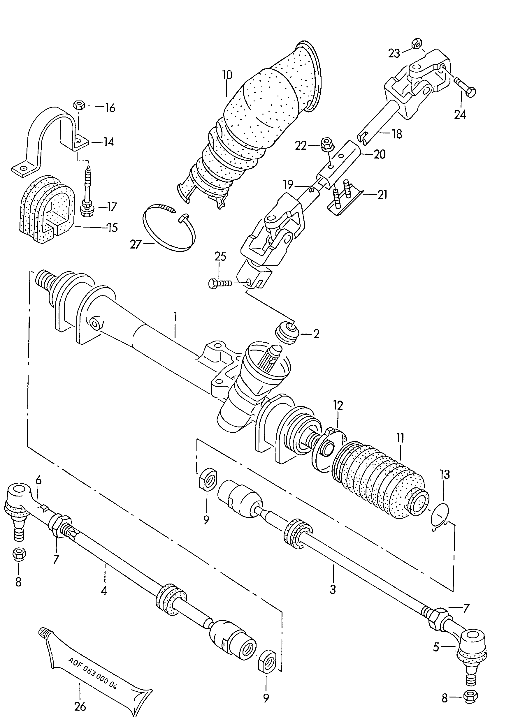 VAG 191419063CX - Sükan qurğusu furqanavto.az