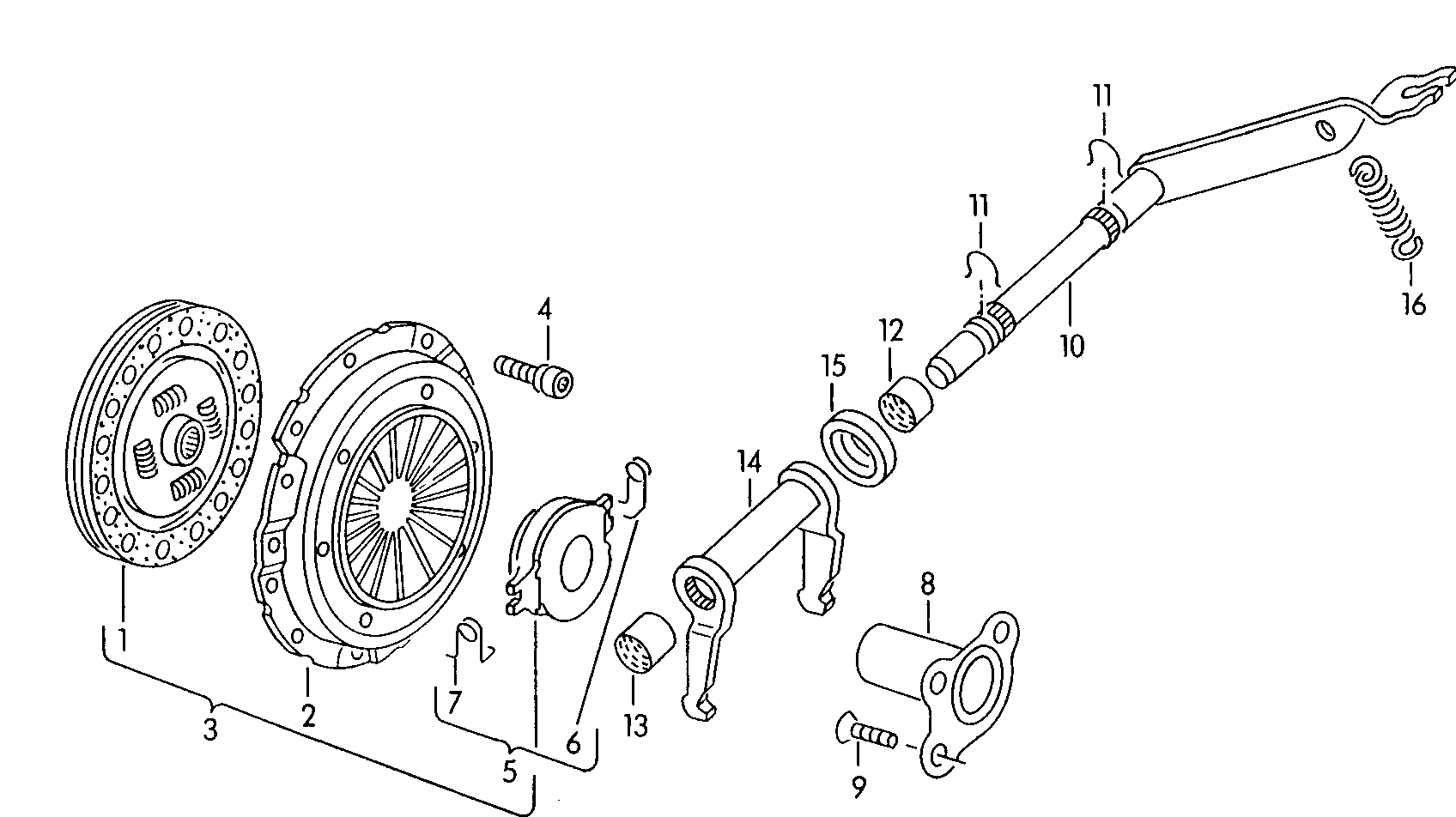 Seat 030 141 025 R - Debriyaj təzyiq lövhəsi furqanavto.az