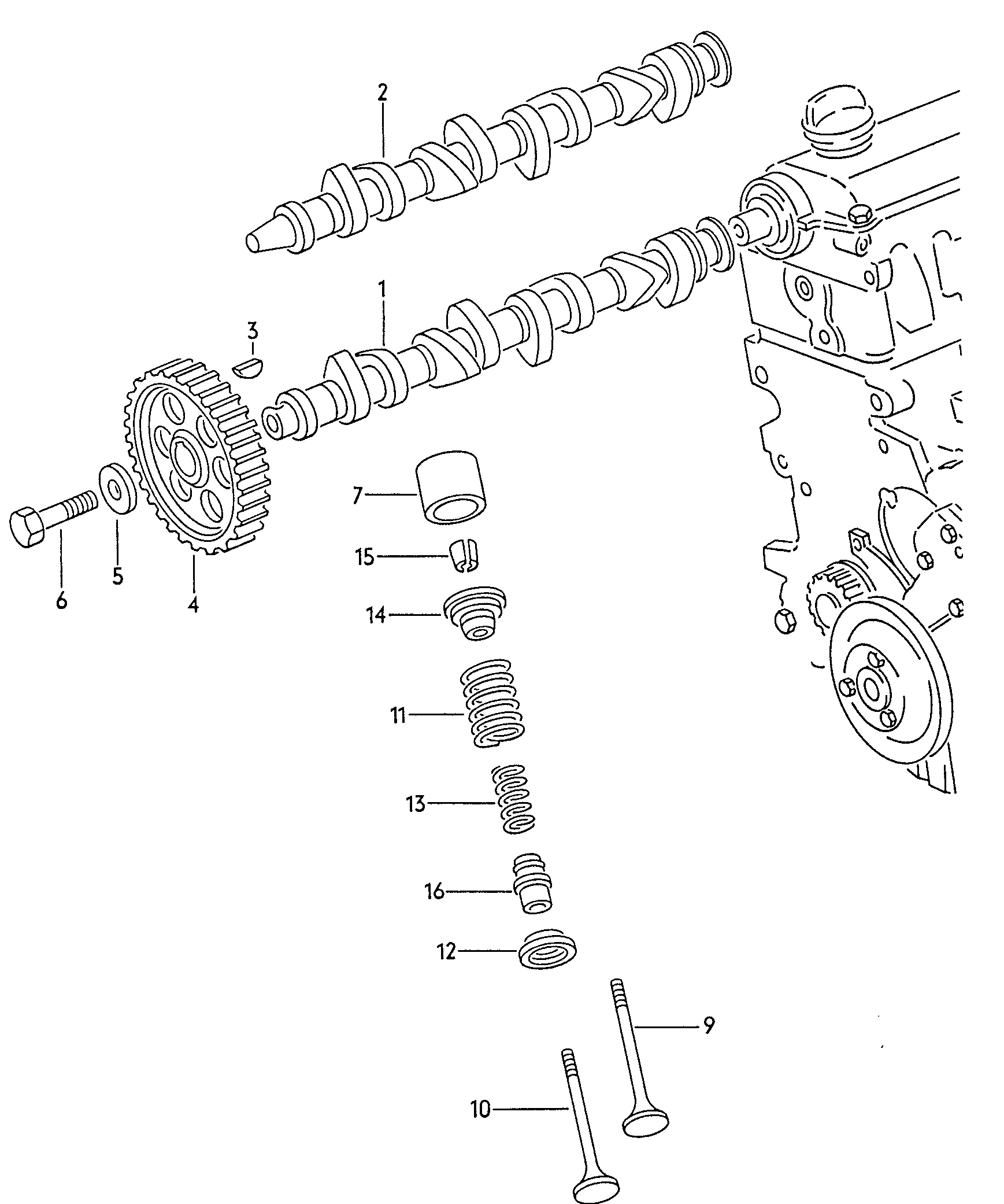 Seat 050 109 309 H - Tappet / Rokçu furqanavto.az