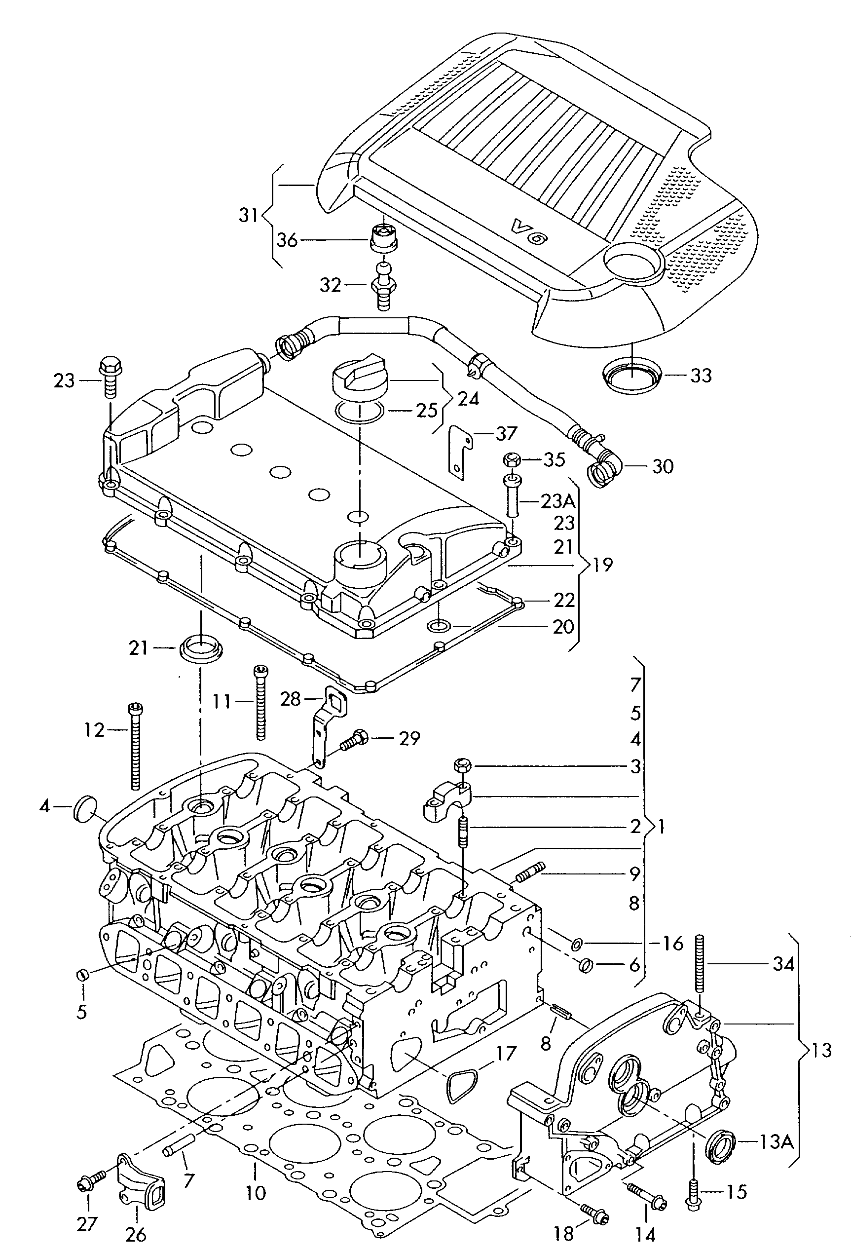 Seat 022 103 383 F - Conta, silindr başlığı furqanavto.az