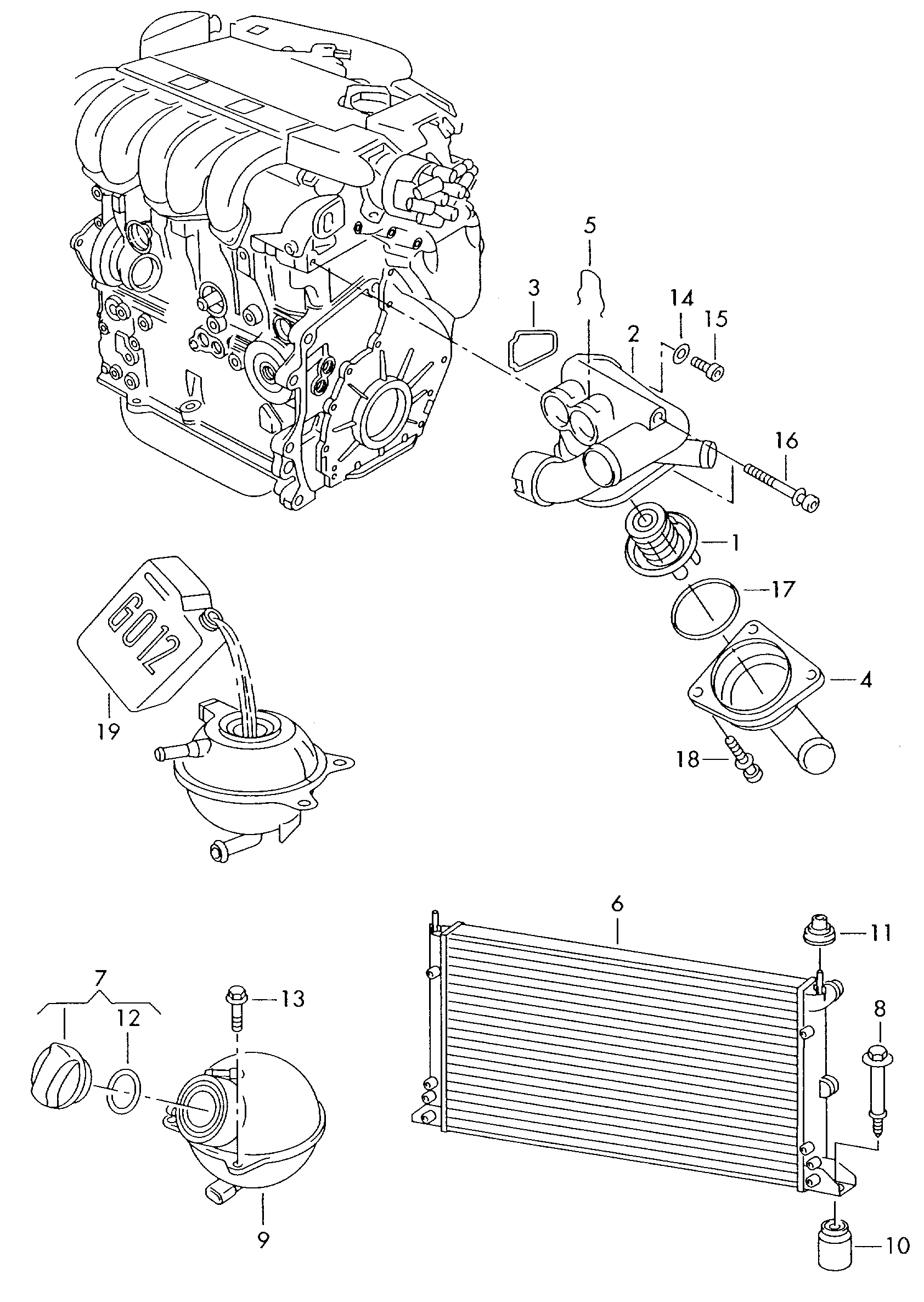 Seat 022 121 113 - Termostat, soyuducu furqanavto.az