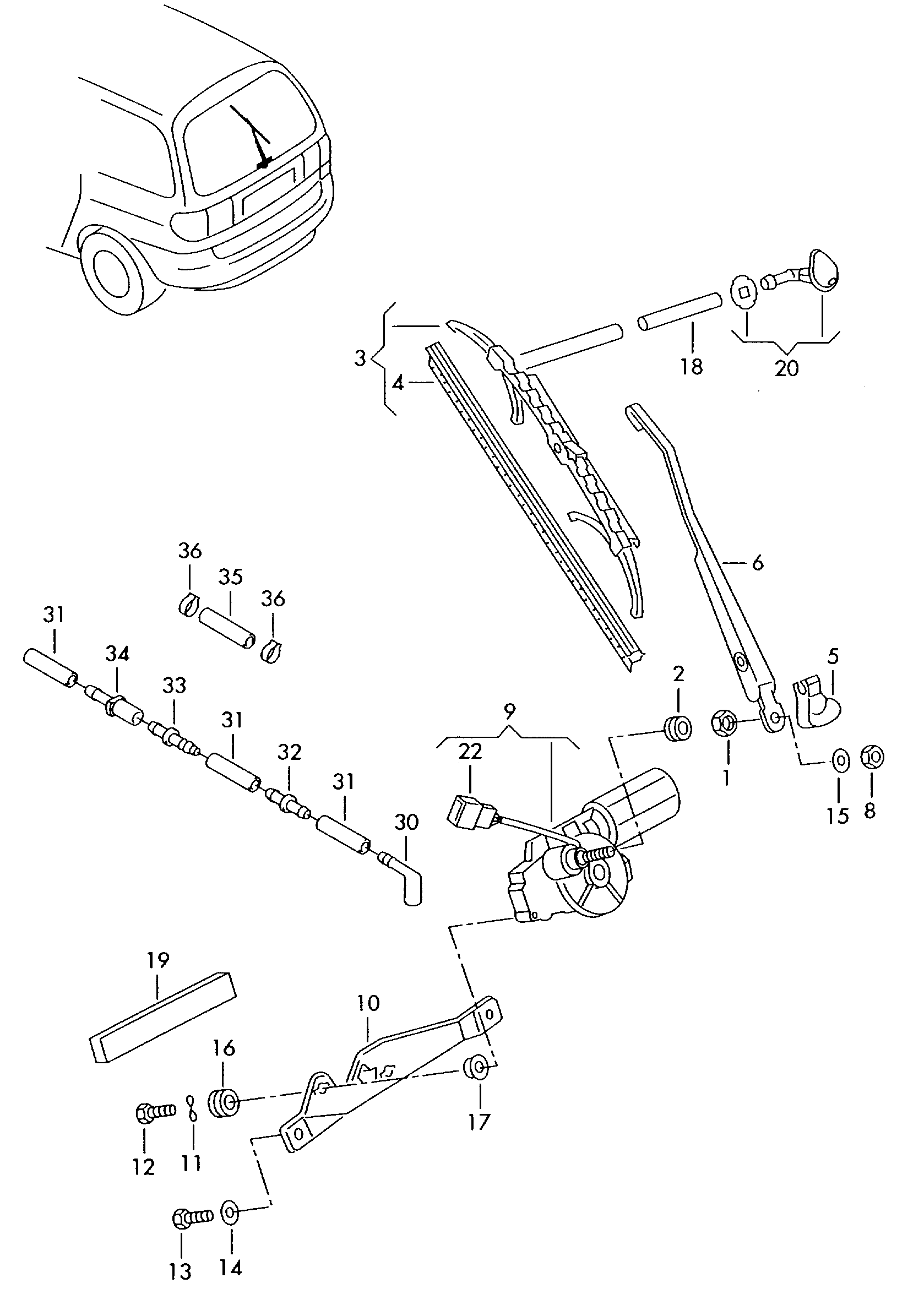 VAG 7M3 955 425 D - Sülən Bıçağı furqanavto.az