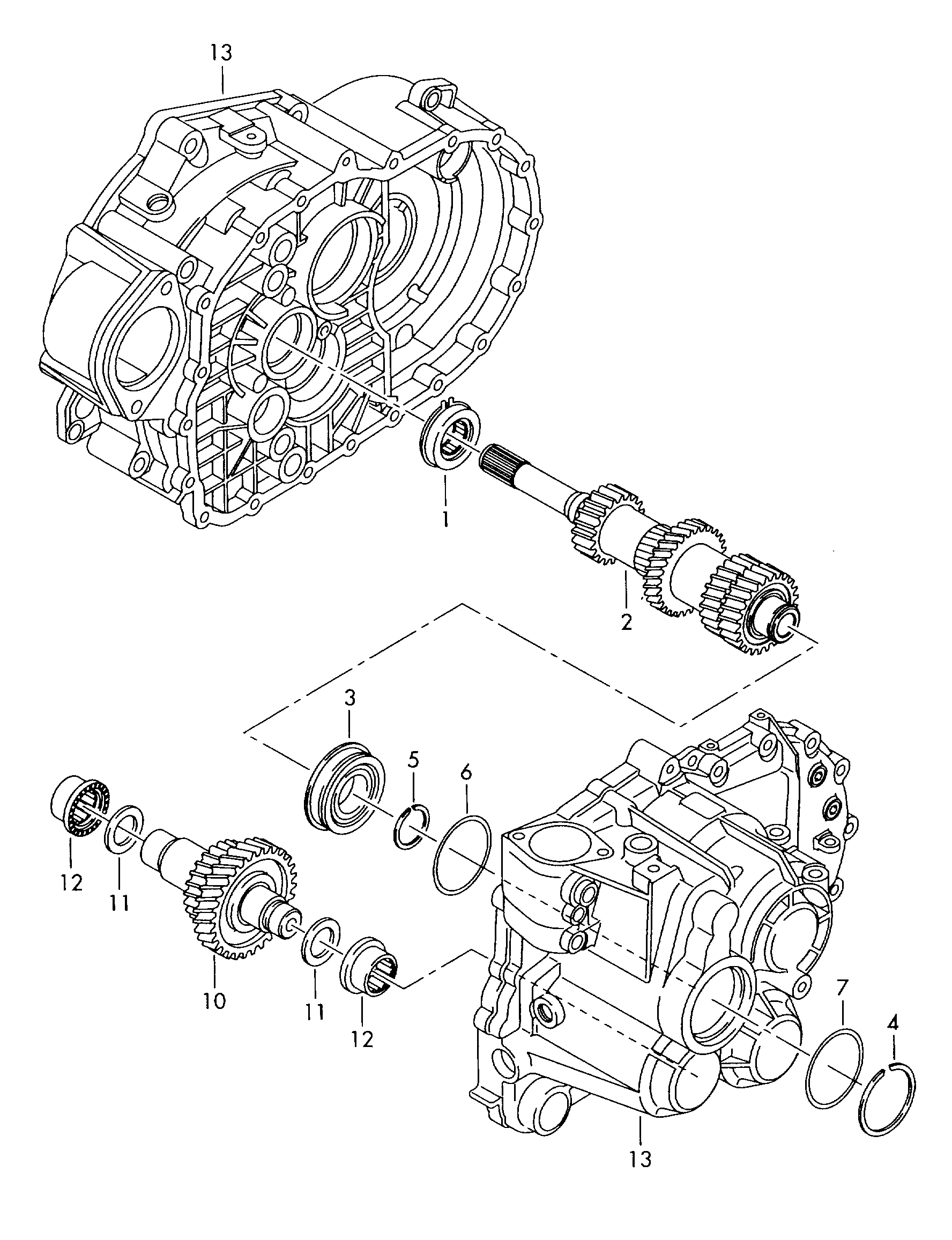 VW 02T 311 373 D - Təmir dəsti, mexaniki transmissiya furqanavto.az