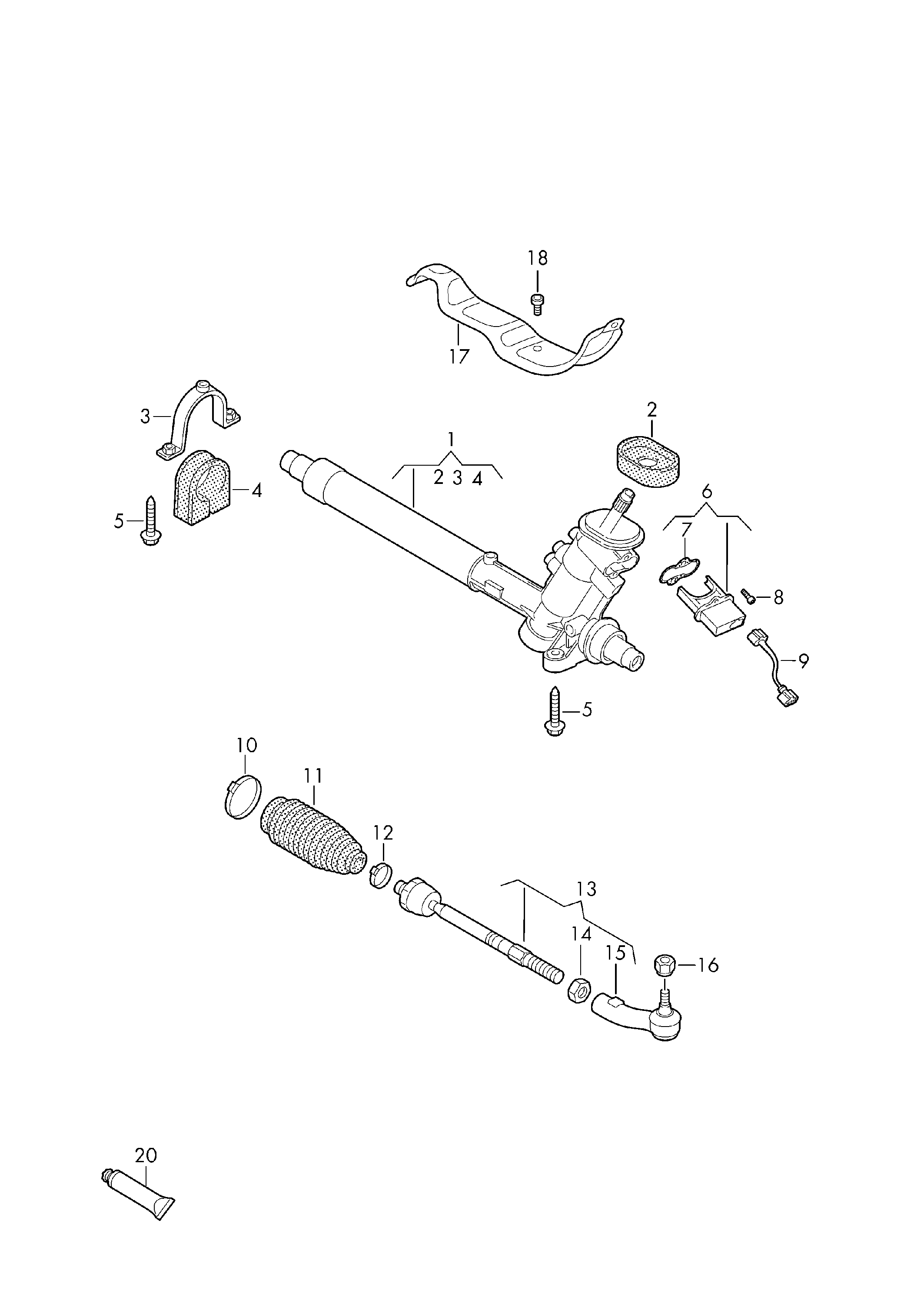 VAG 6Q0 423 803E - Bağlama çubuğu furqanavto.az