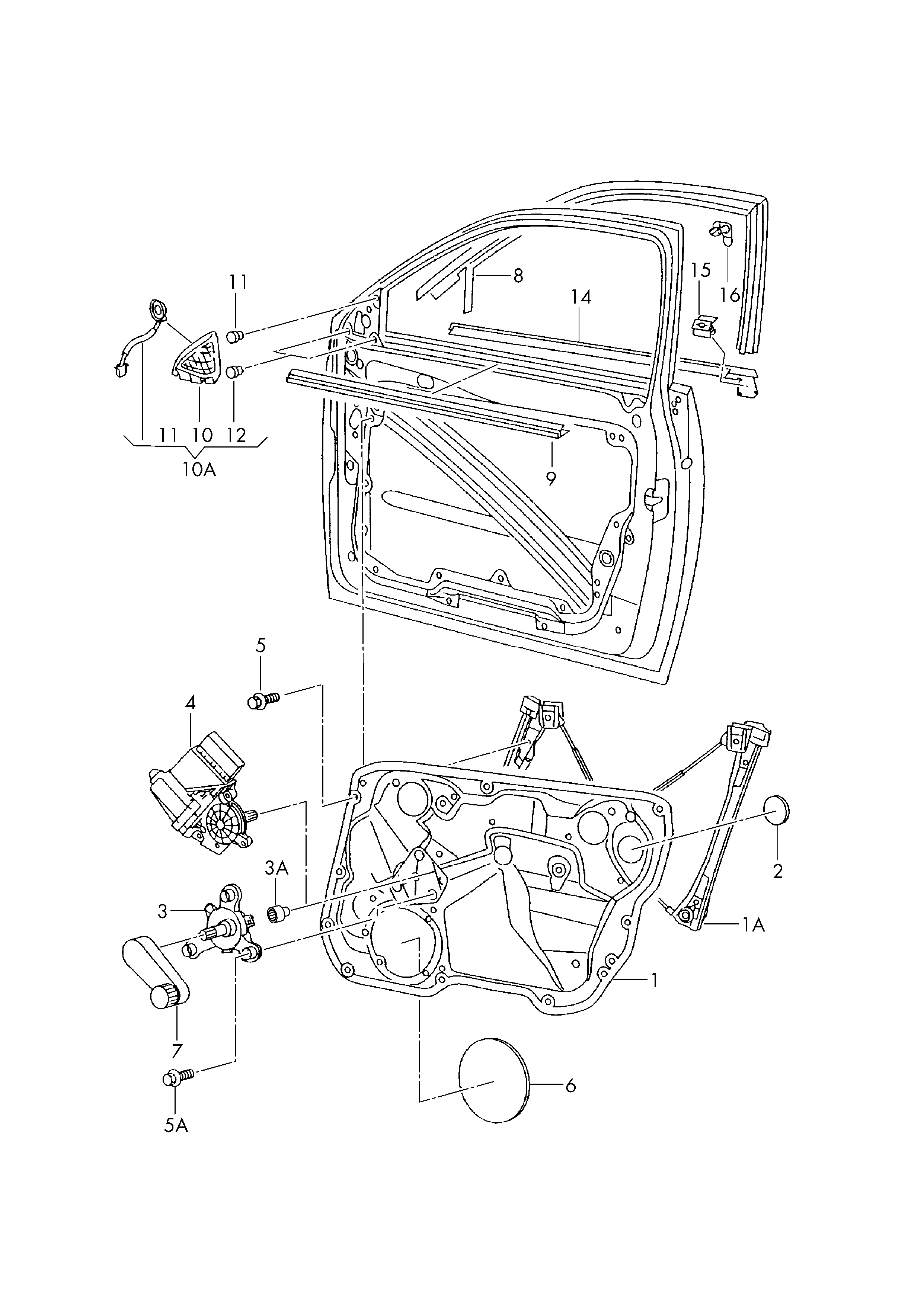 VAG 6L4837755AA - Pəncərə tənzimləyicisi furqanavto.az