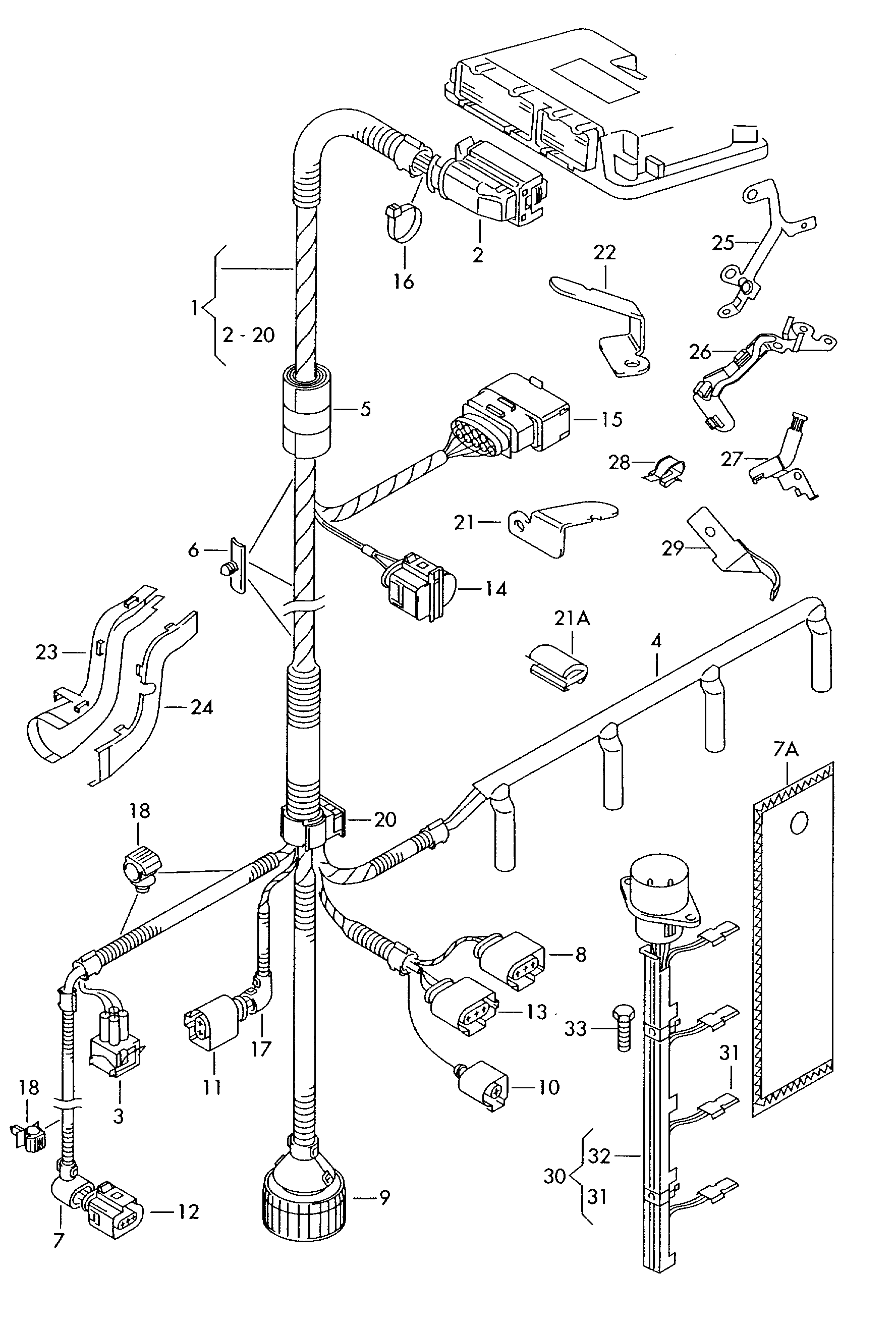 VAG 038 971 600 - Birləşdirici kabel, injektor furqanavto.az