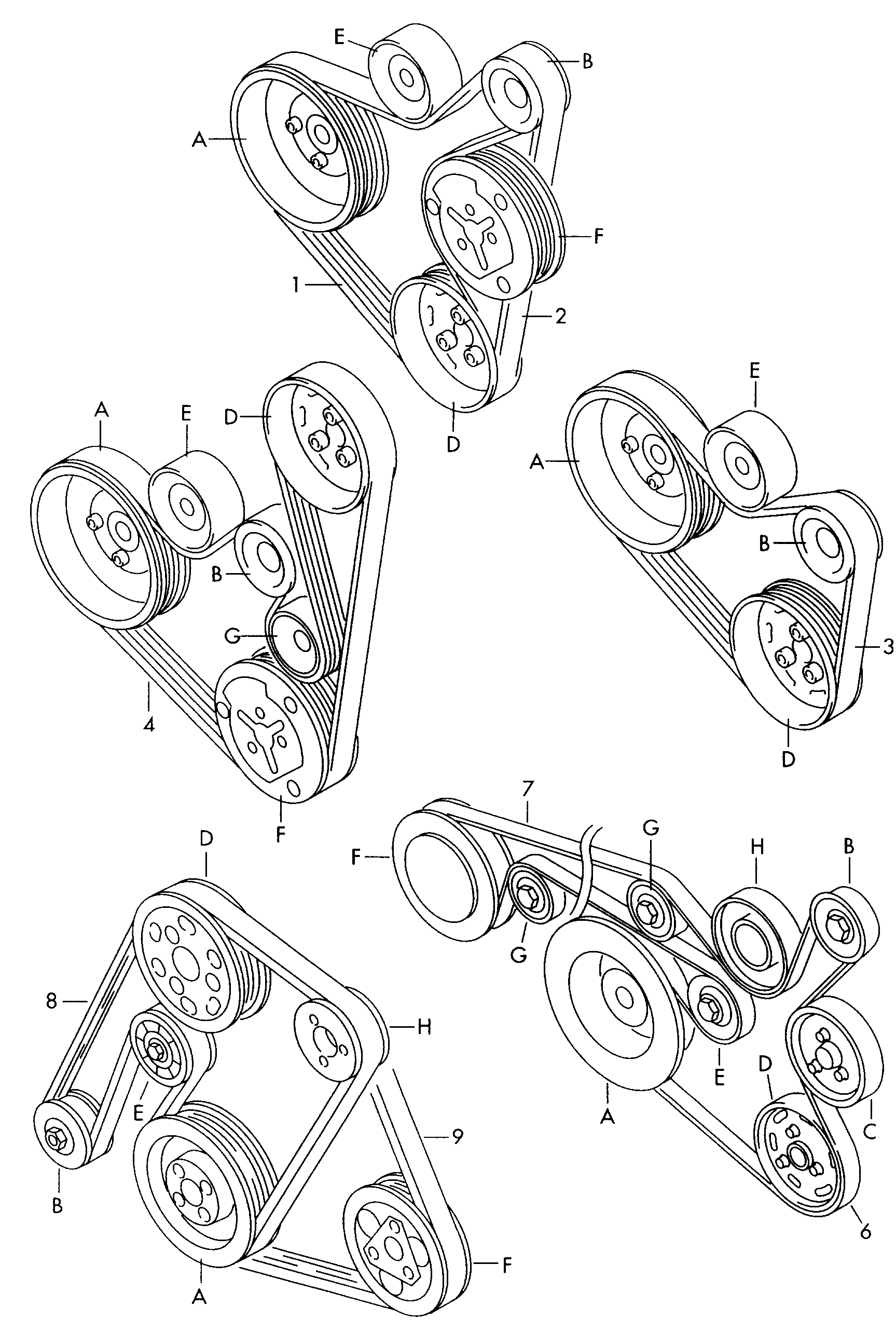 Seat 071145933P - V-yivli kəmər furqanavto.az