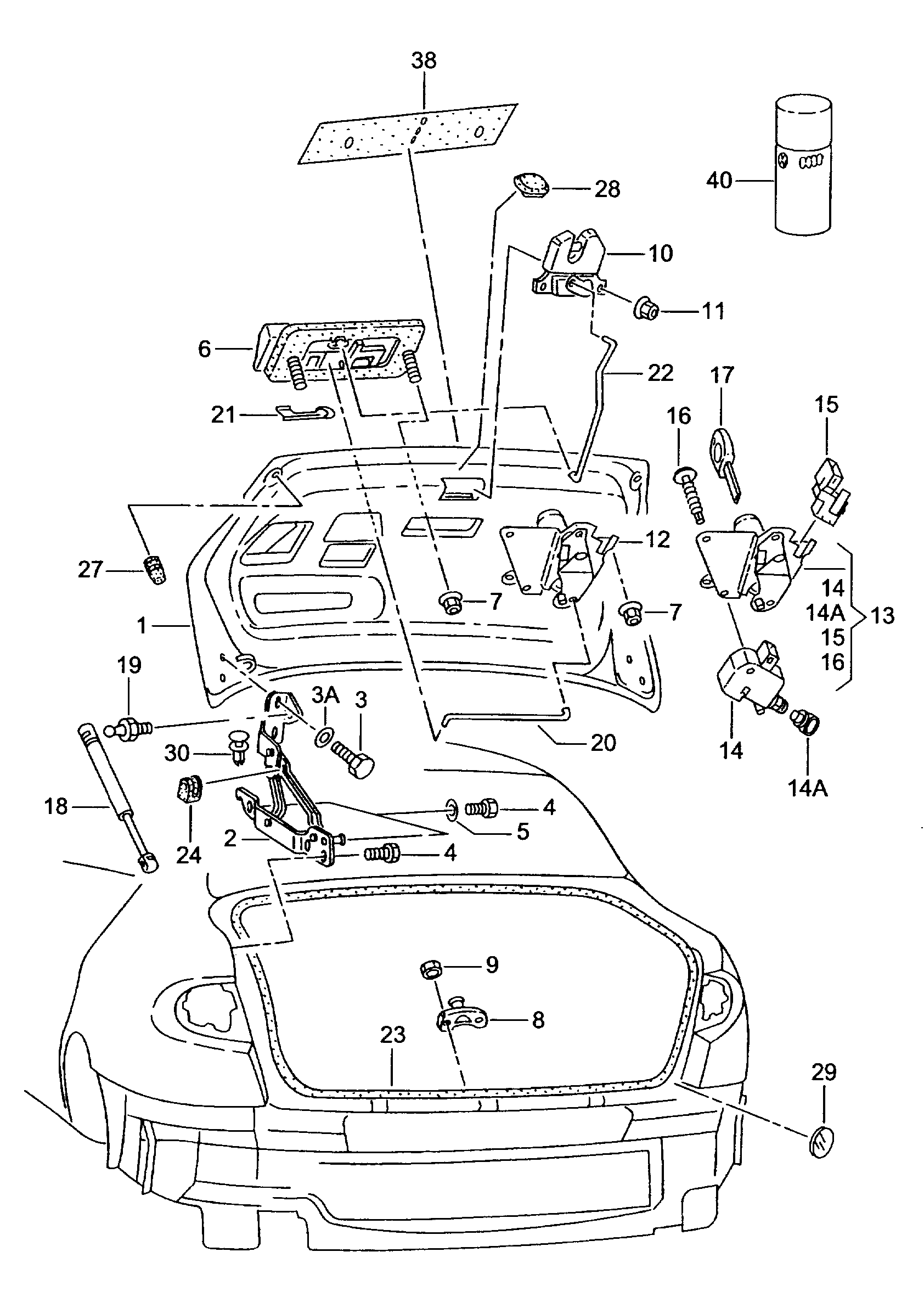 VAG 1M5 827 550B - Qazlı bulaq, baqaj, yük yeri furqanavto.az