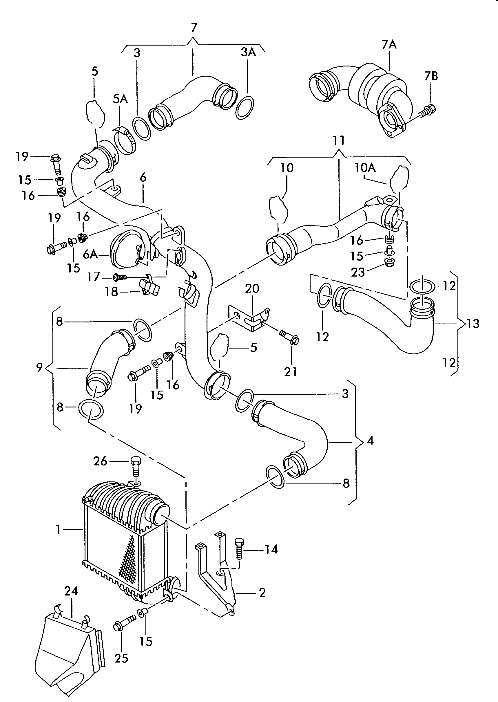 Seat 1J0145803H - Intercooler, şarj cihazı furqanavto.az