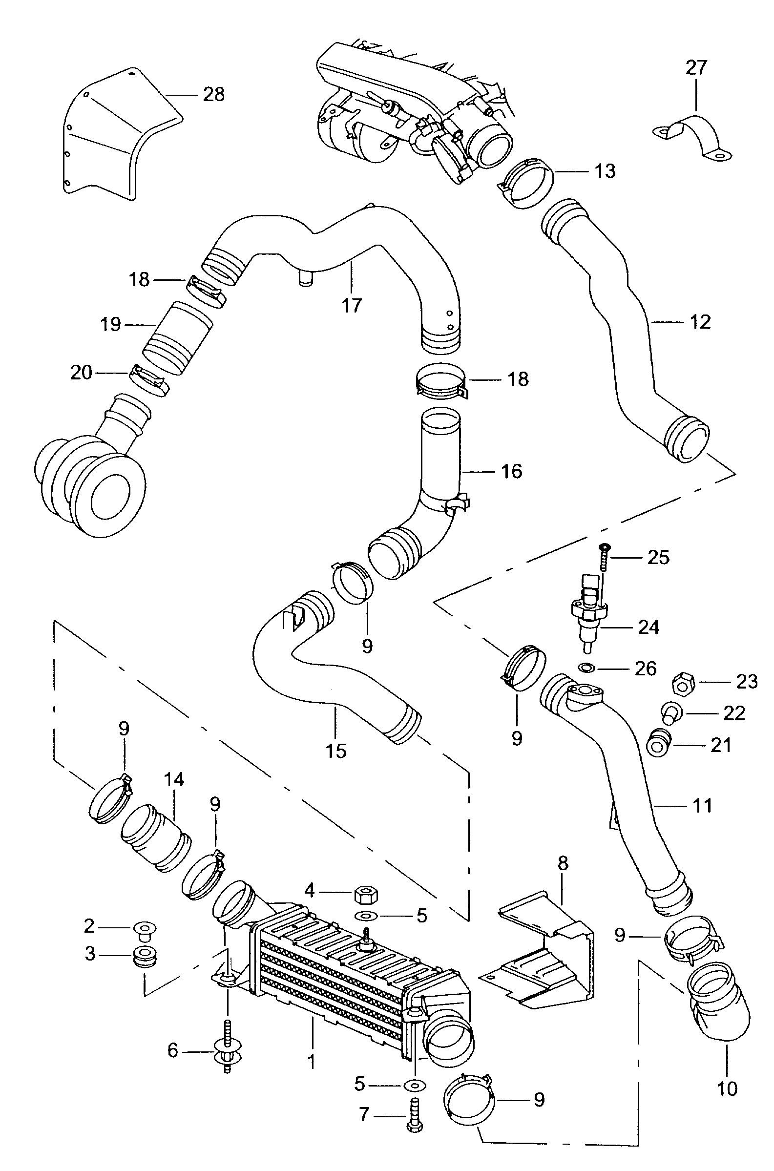 Seat 6K0.145.805 F - Intercooler, şarj cihazı furqanavto.az