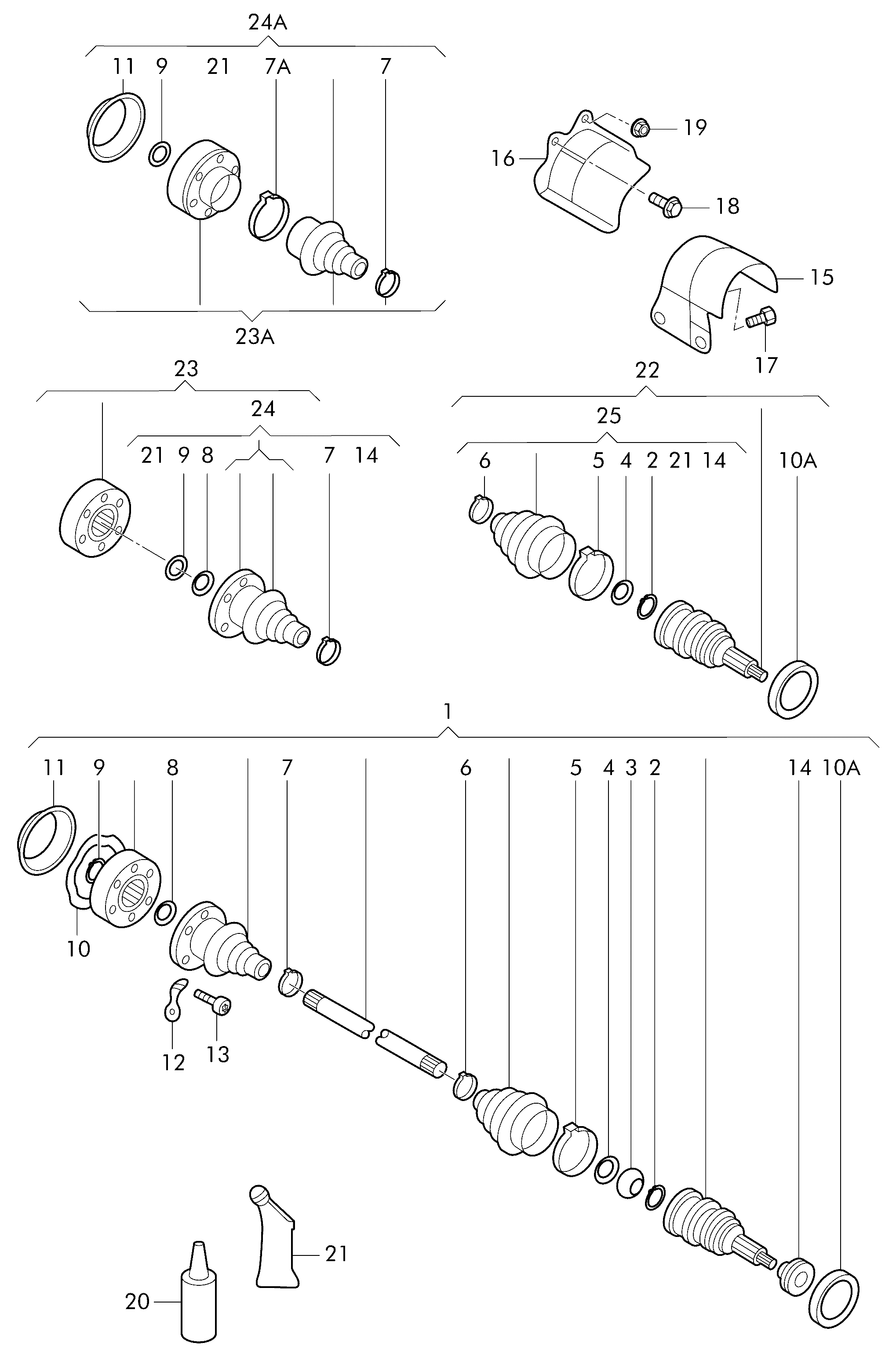 Seat 6Q0407451CX - Sürücü mili furqanavto.az