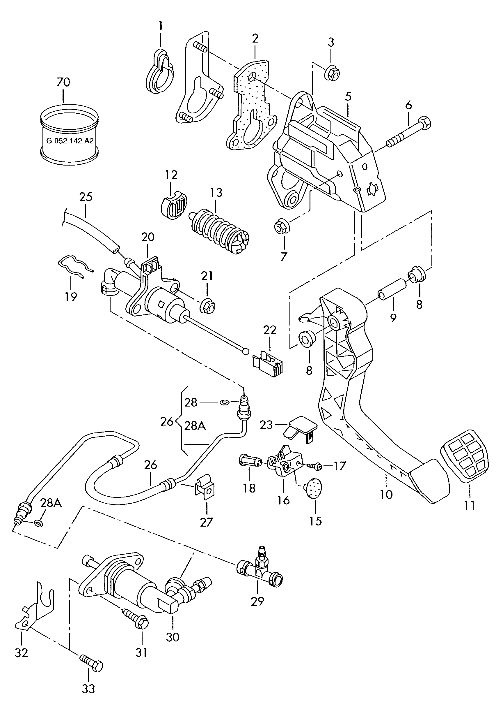 VAG 1U0 721 261A - Qul silindr, mufta furqanavto.az