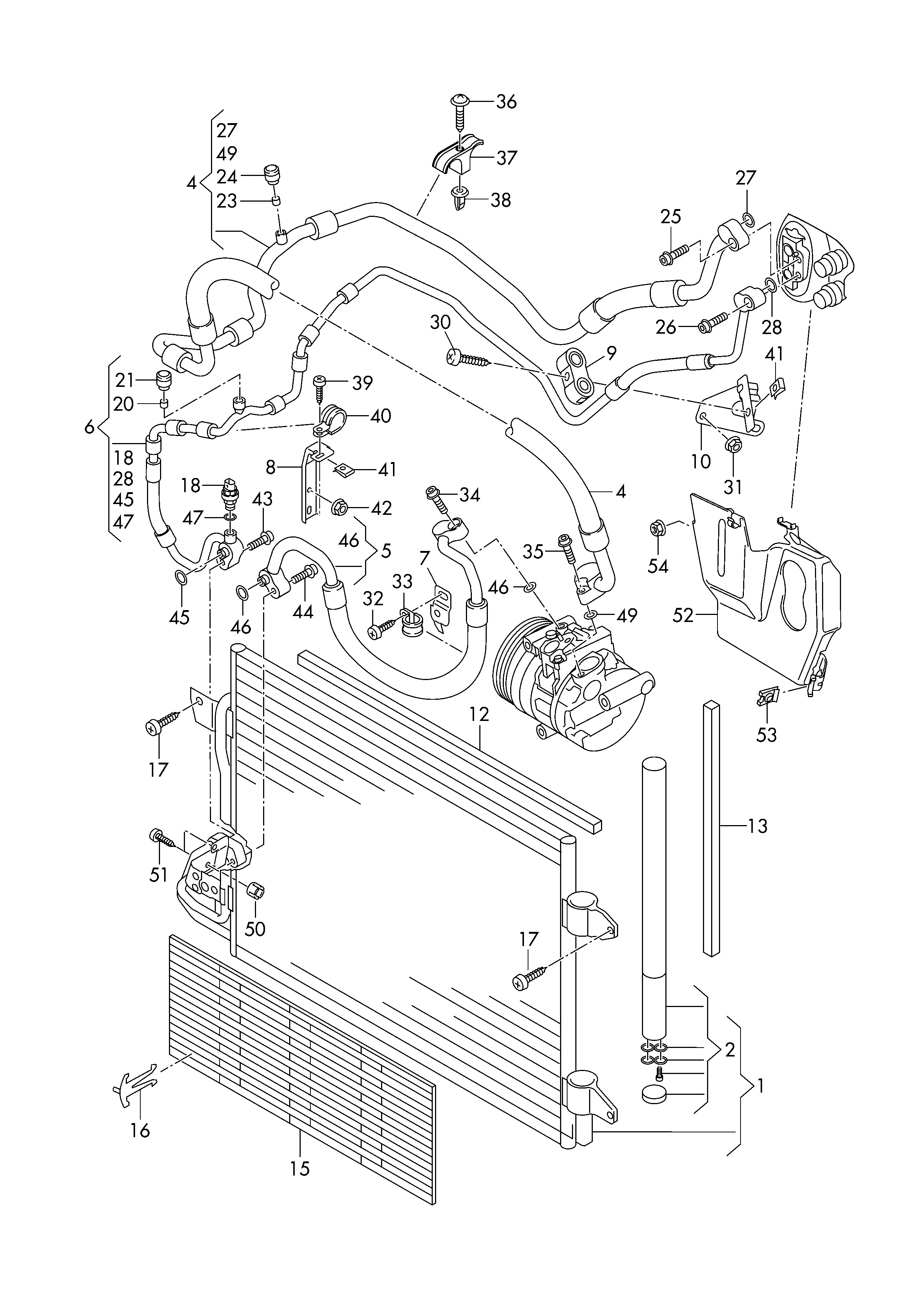 VW 1K0820411AH - Kondenser, kondisioner furqanavto.az