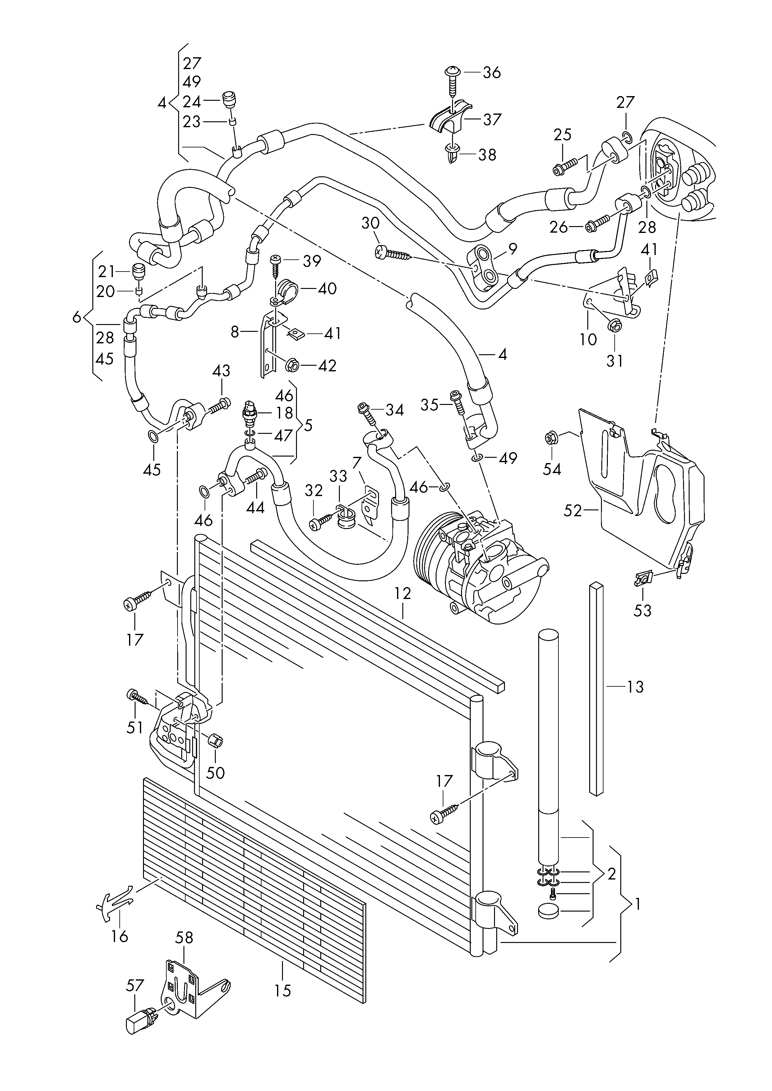 Seat 1K0 820 411 Q - Kondenser, kondisioner furqanavto.az