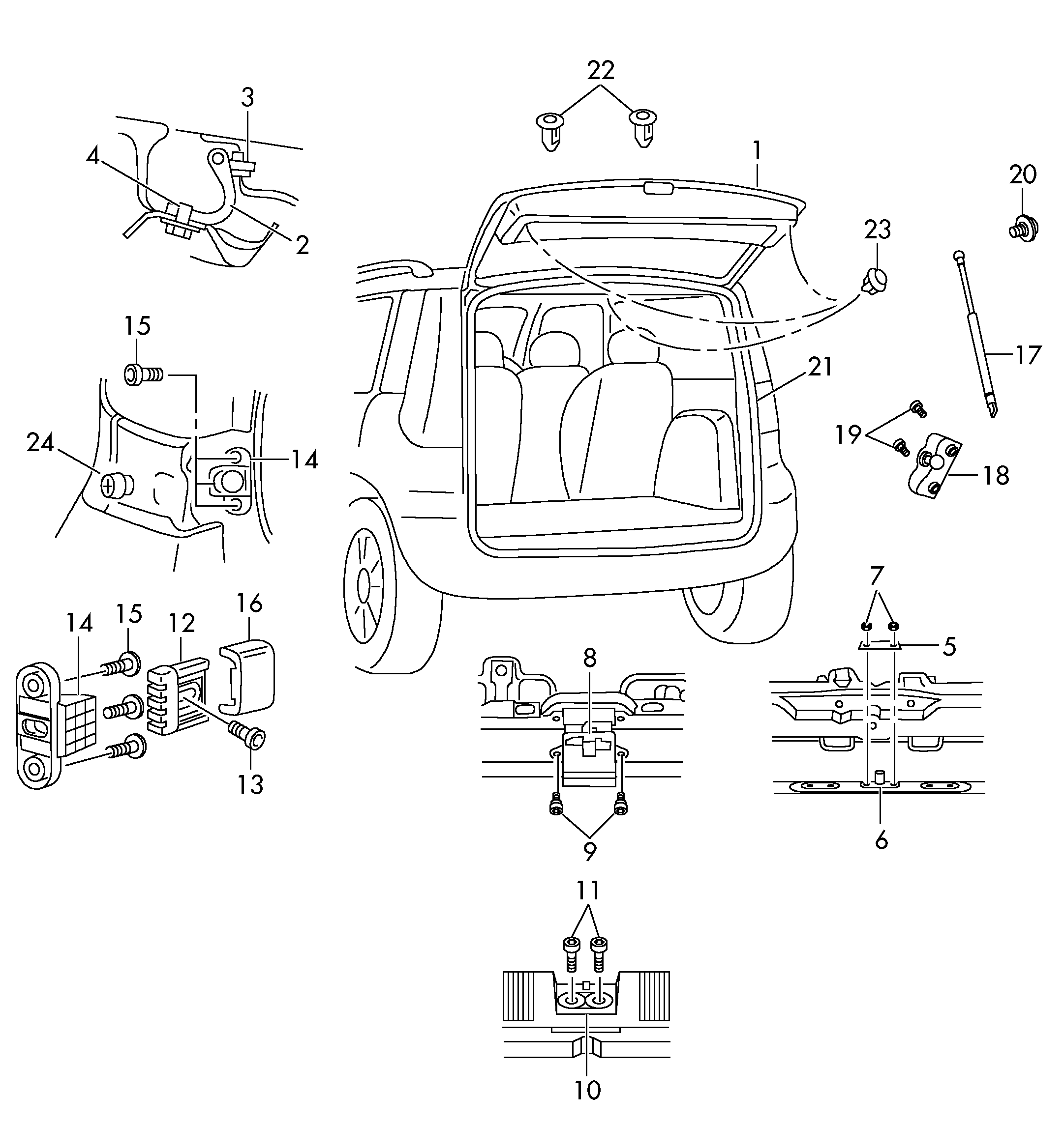 VAG 5L6 827 550 A - Qazlı bulaq, baqaj, yük yeri furqanavto.az