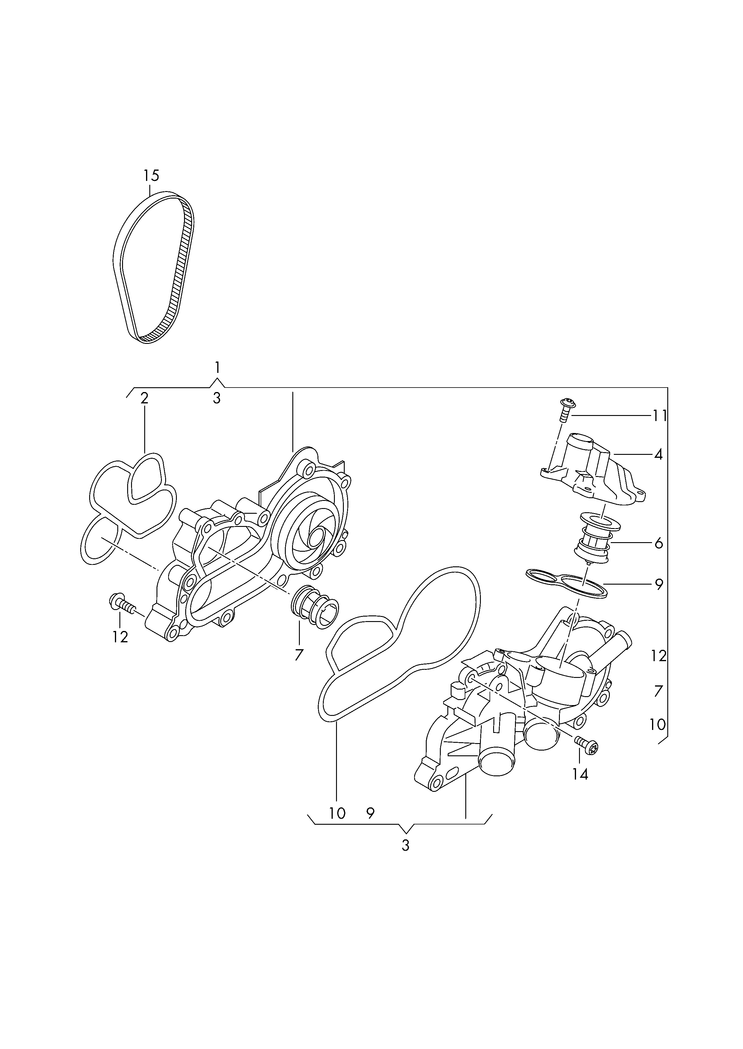 AUDI 04E 121 121L - Soyuducu flanş furqanavto.az