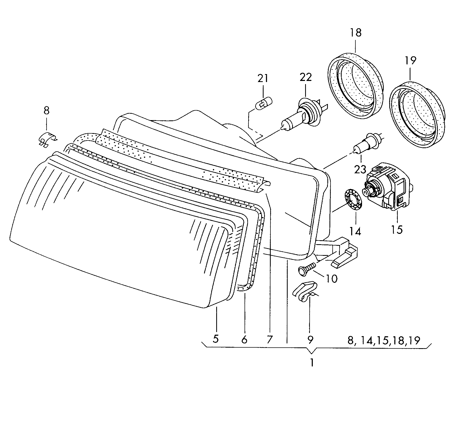 VW 000 998 200 - 1 set of bulbs furqanavto.az