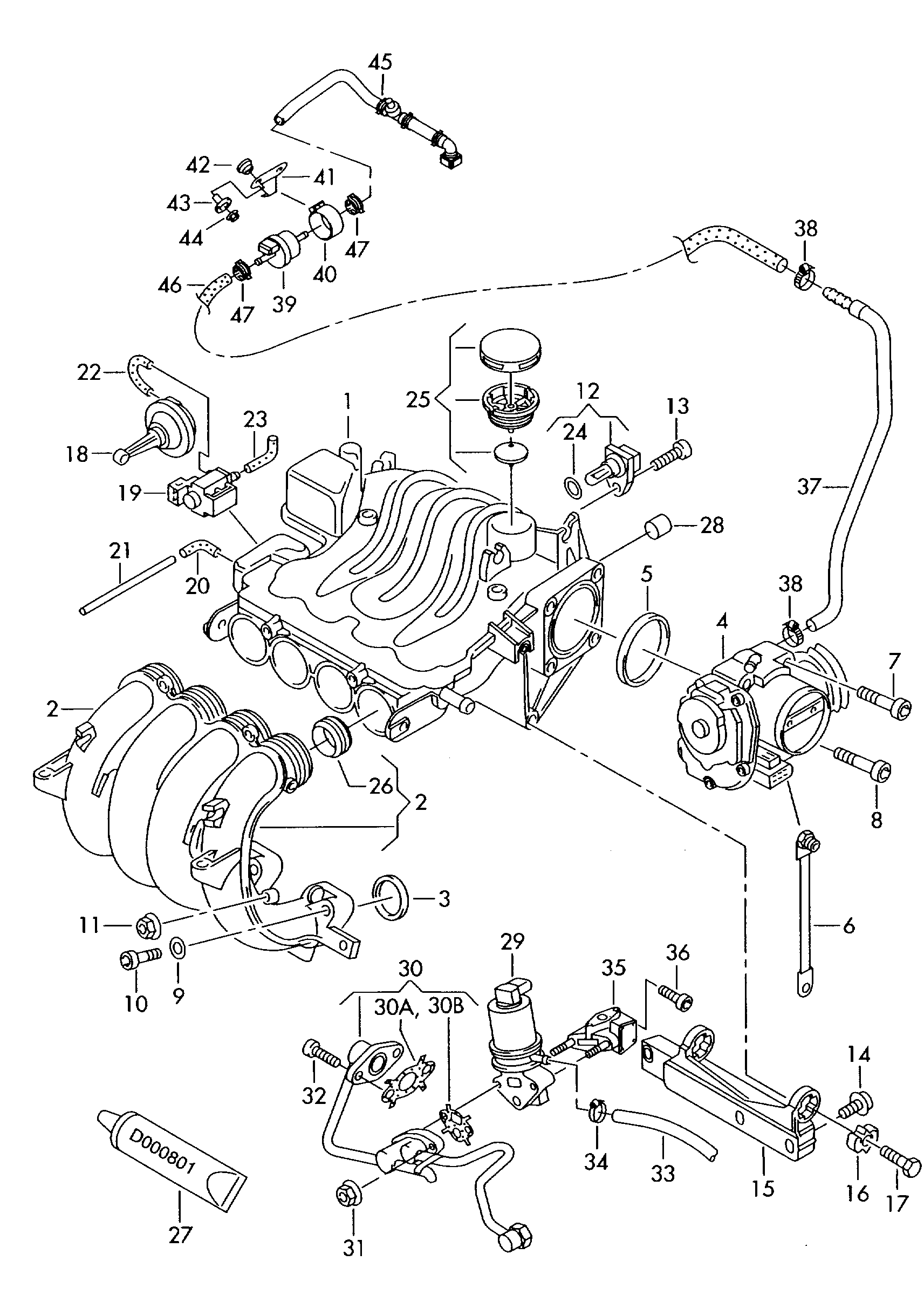 AUDI 06A 133 064 J - Trottle gövdəsi furqanavto.az