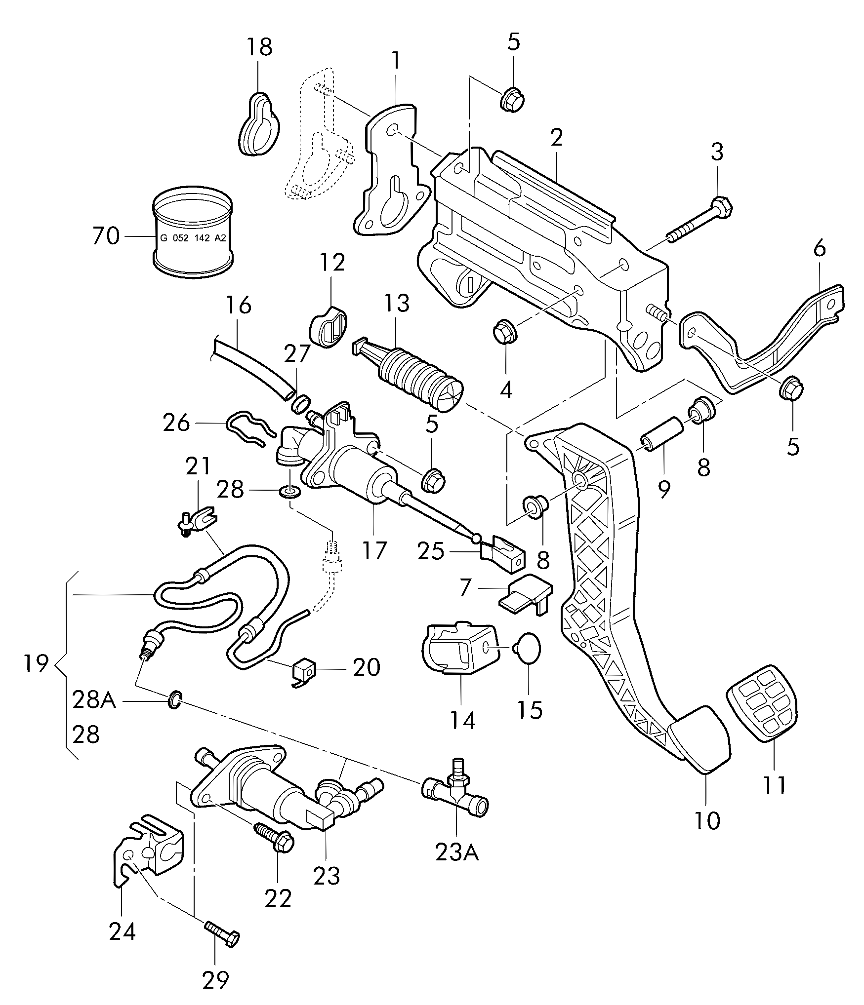 Skoda 1J0 721 261 F - Qul silindr, mufta furqanavto.az