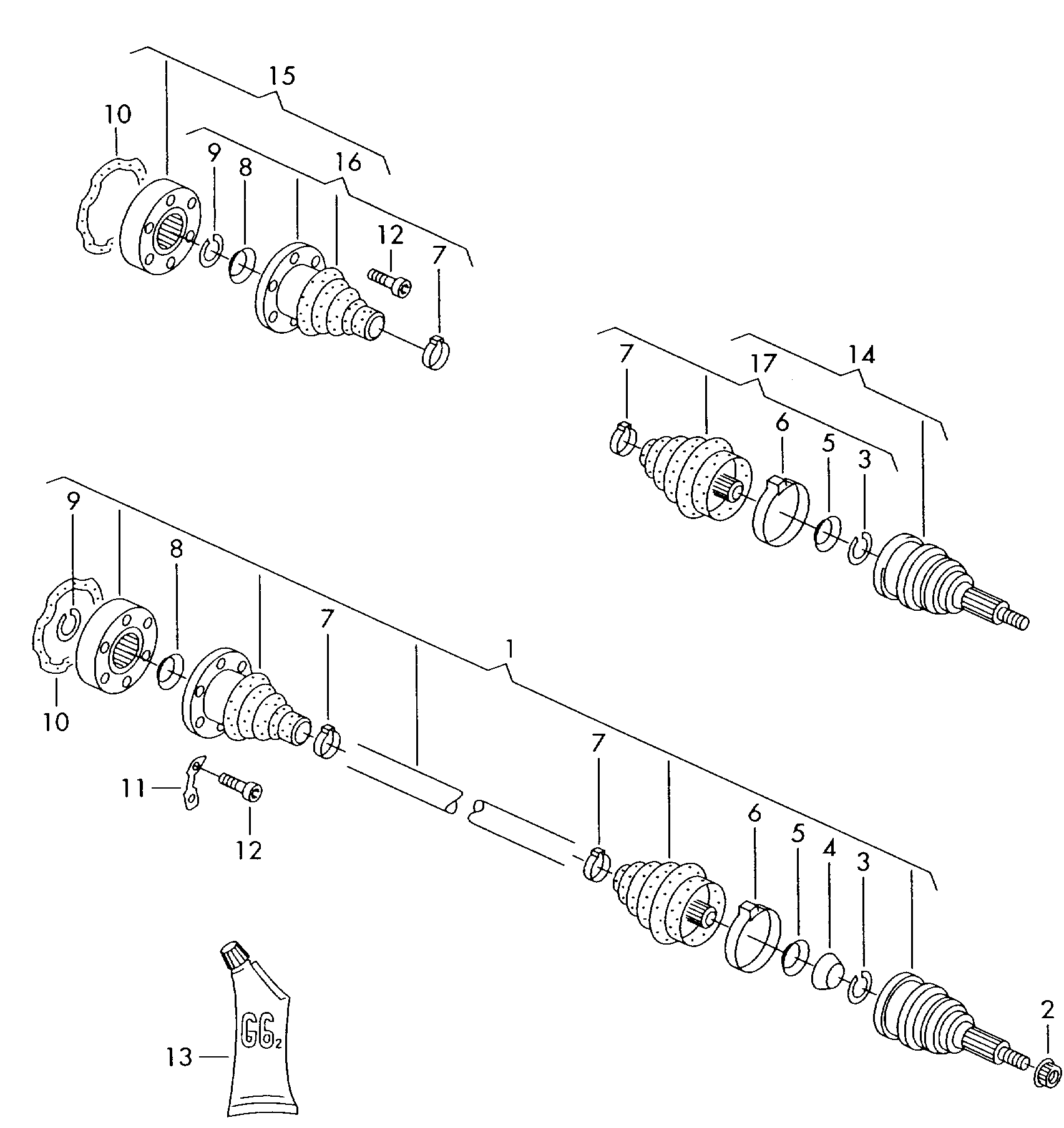 VAG 1J0 498 203 - Körük, sürücü val furqanavto.az