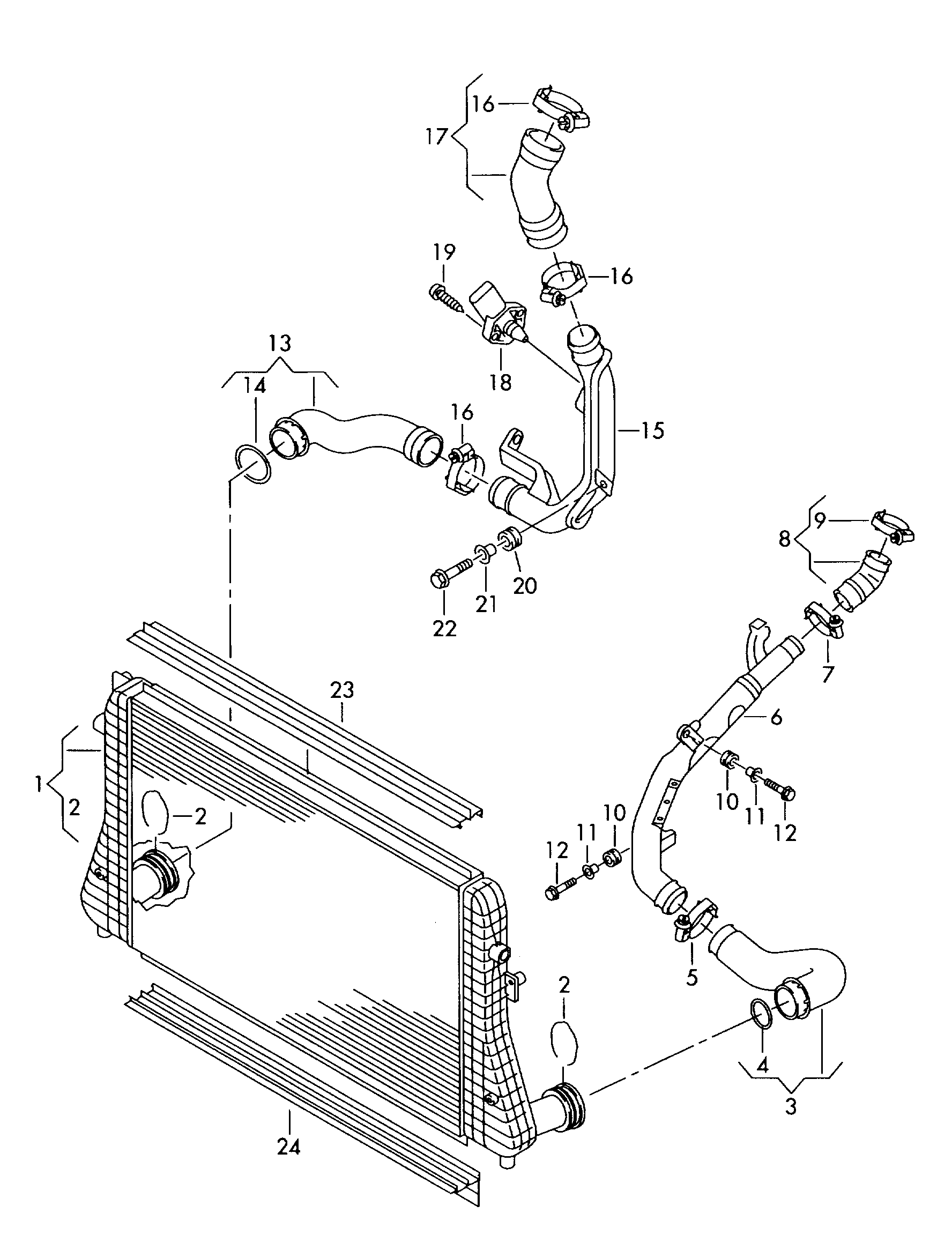 Seat 1K0 145 803 AF - Intercooler, şarj cihazı furqanavto.az