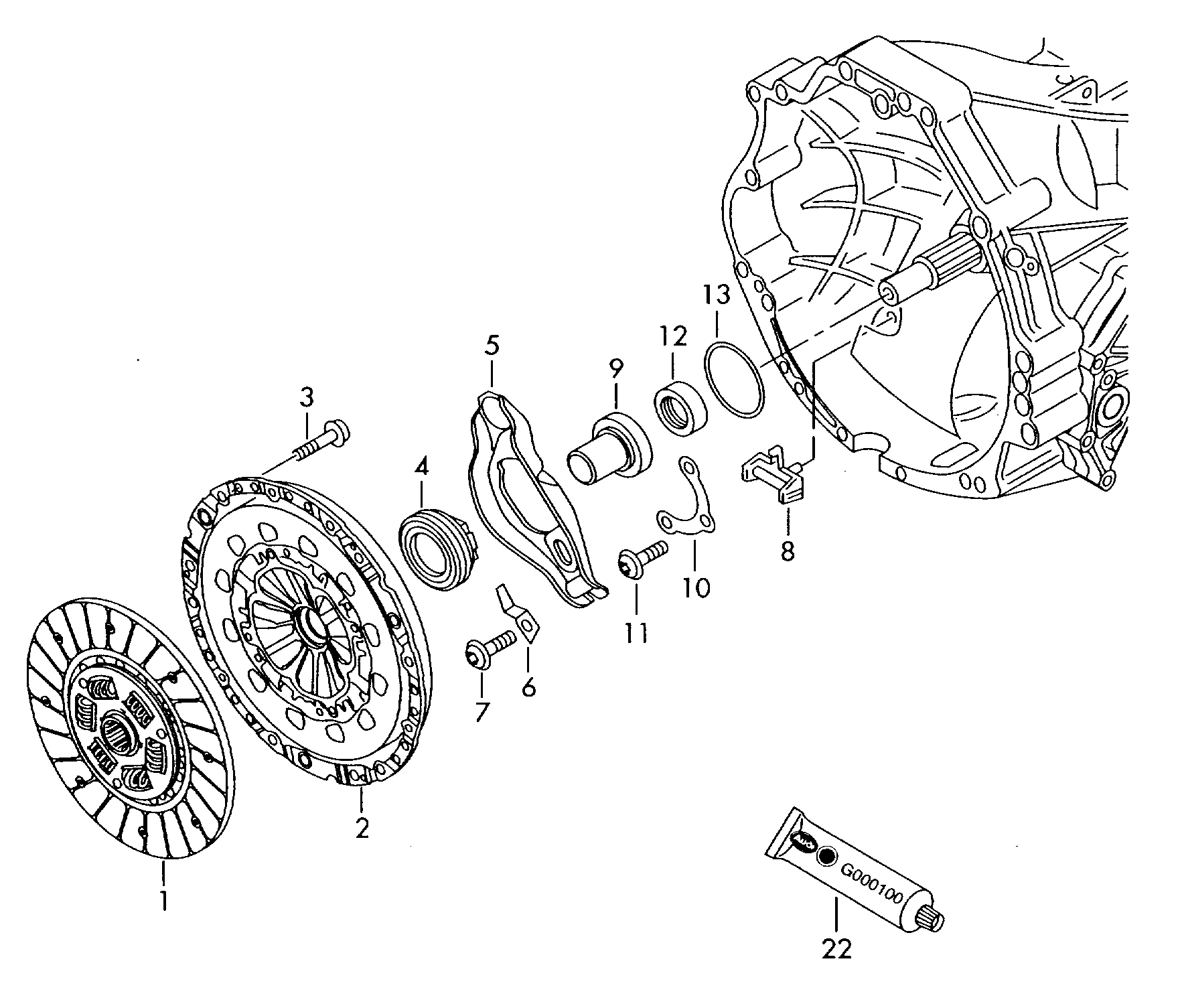 AUDI 01E 141 165 D - Debriyaj dəsti furqanavto.az