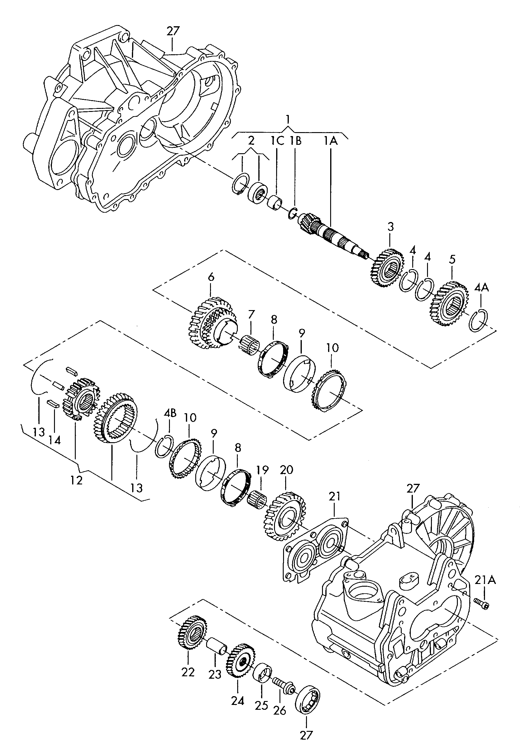 VW 0AJ 311 206 B - Podşipnik, mexaniki transmissiya furqanavto.az