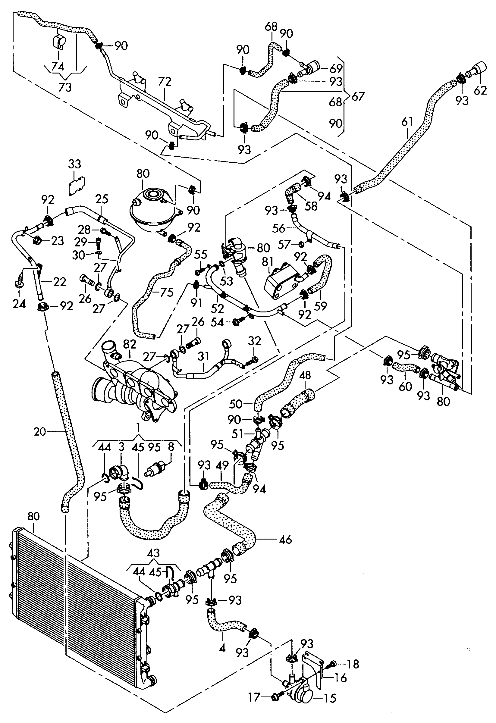 VAG N  906 929 01 - Soyuducu borusu furqanavto.az