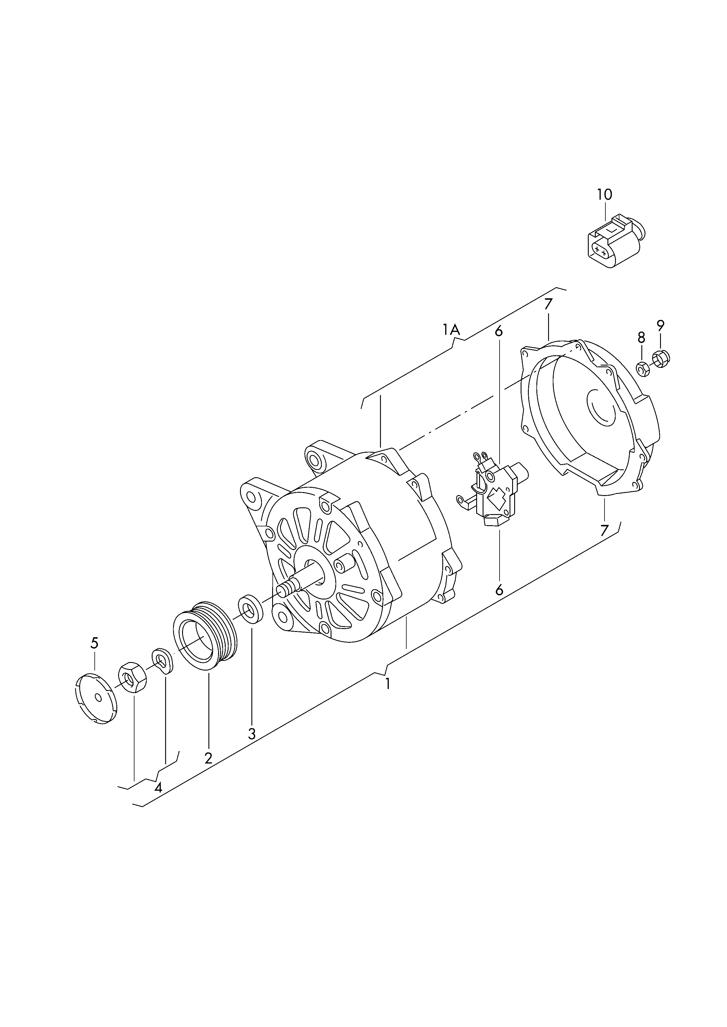 Skoda 06F 903 023 E - Alternator furqanavto.az