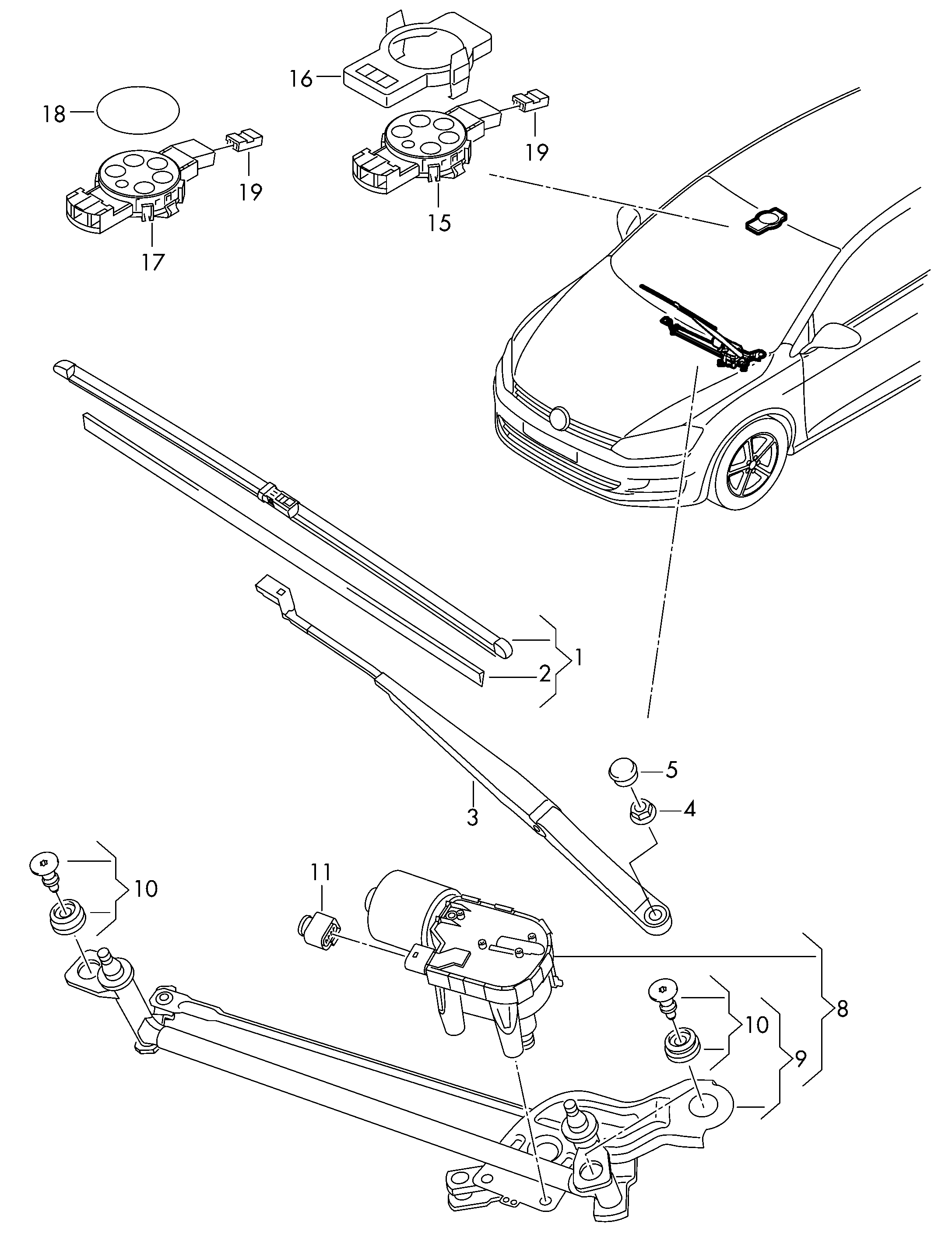 VW 5E1 998 001 - Sülən Bıçağı furqanavto.az