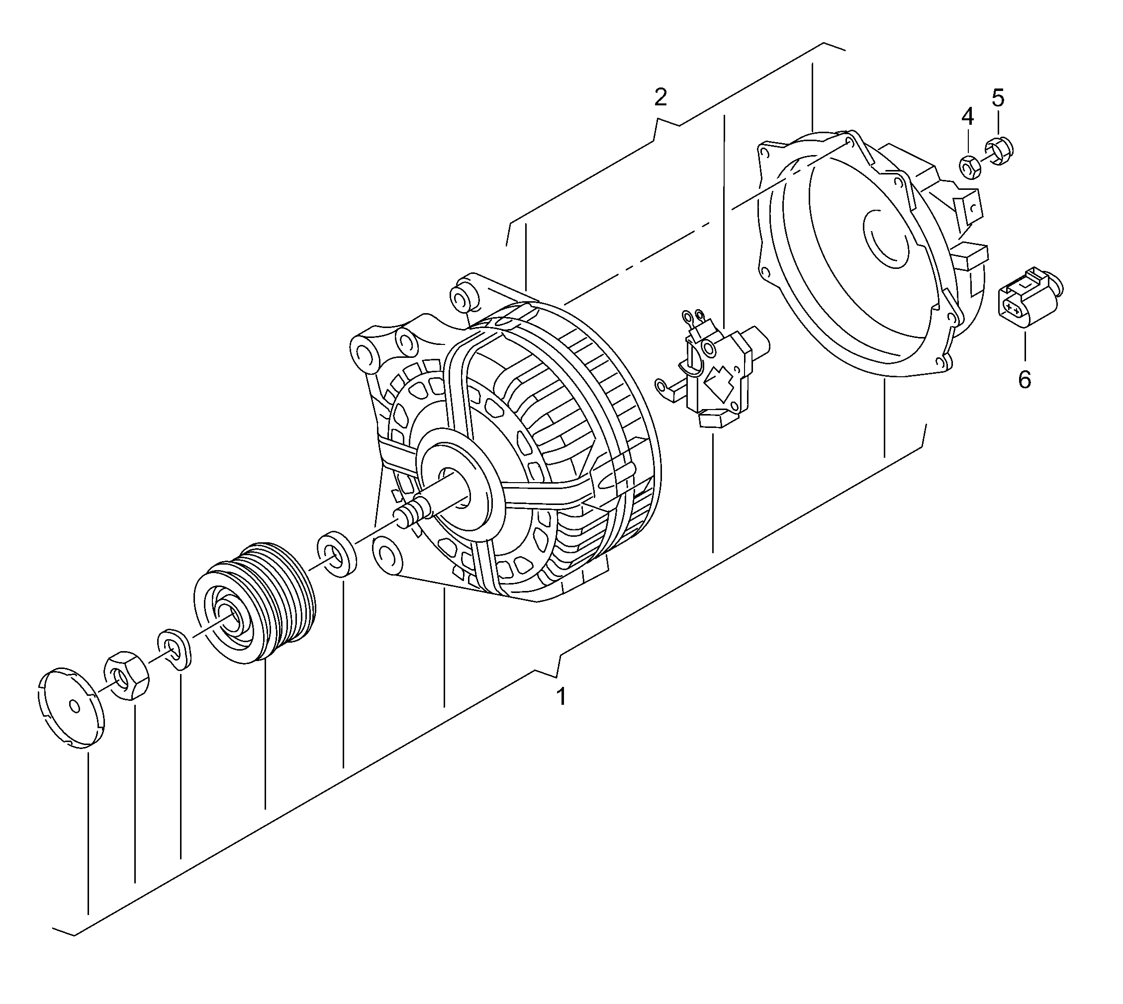 Seat 04E 903 023 J - Kasnak, alternator, sərbəst dönərli mufta furqanavto.az