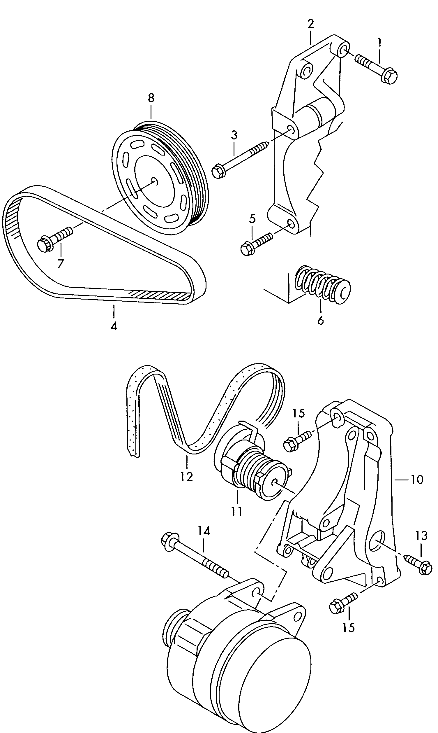 AUDI 1K0 260 849 B - V-yivli kəmər furqanavto.az