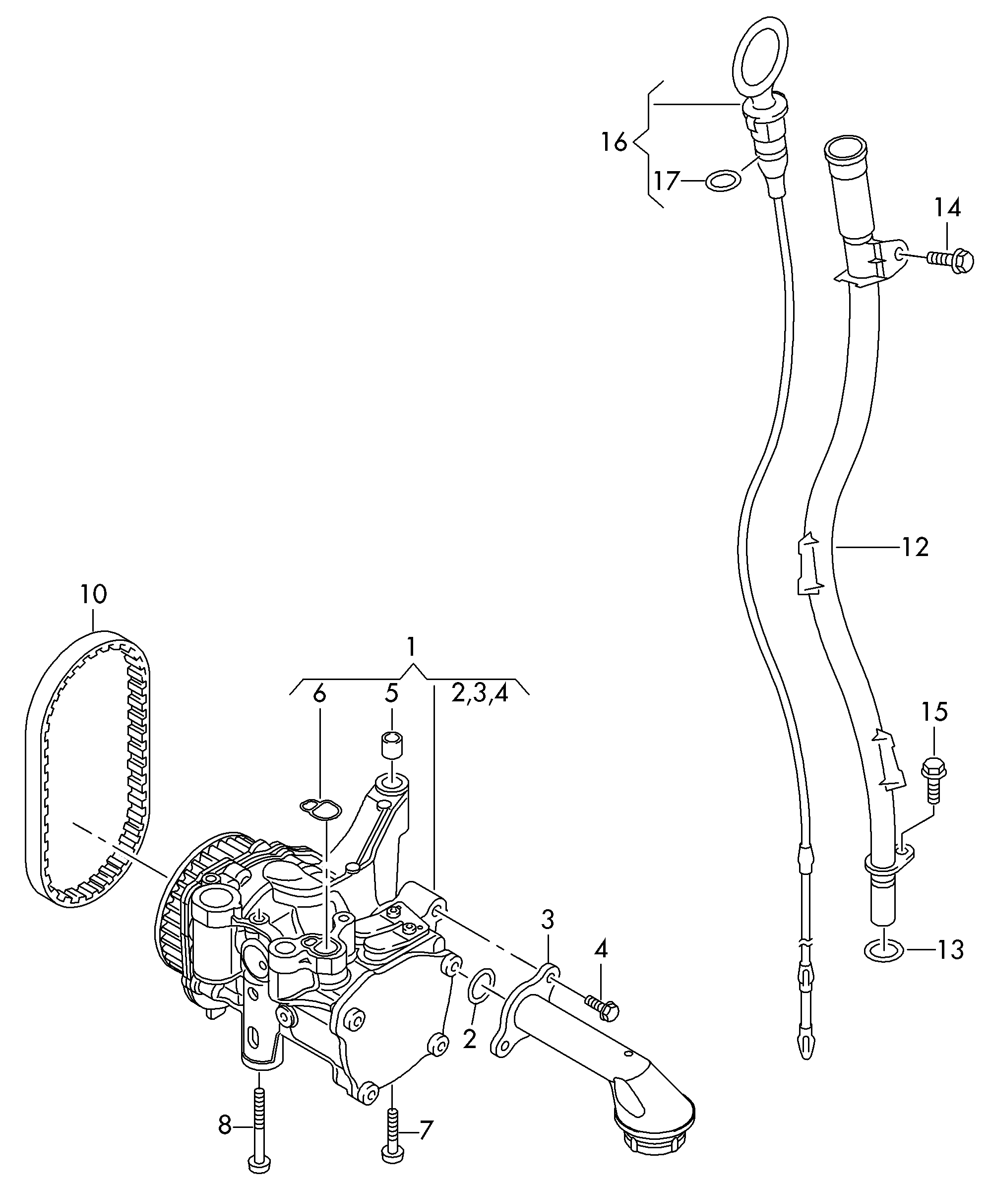 Seat 04L 115 264 A - Vaxt kəməri dəsti furqanavto.az