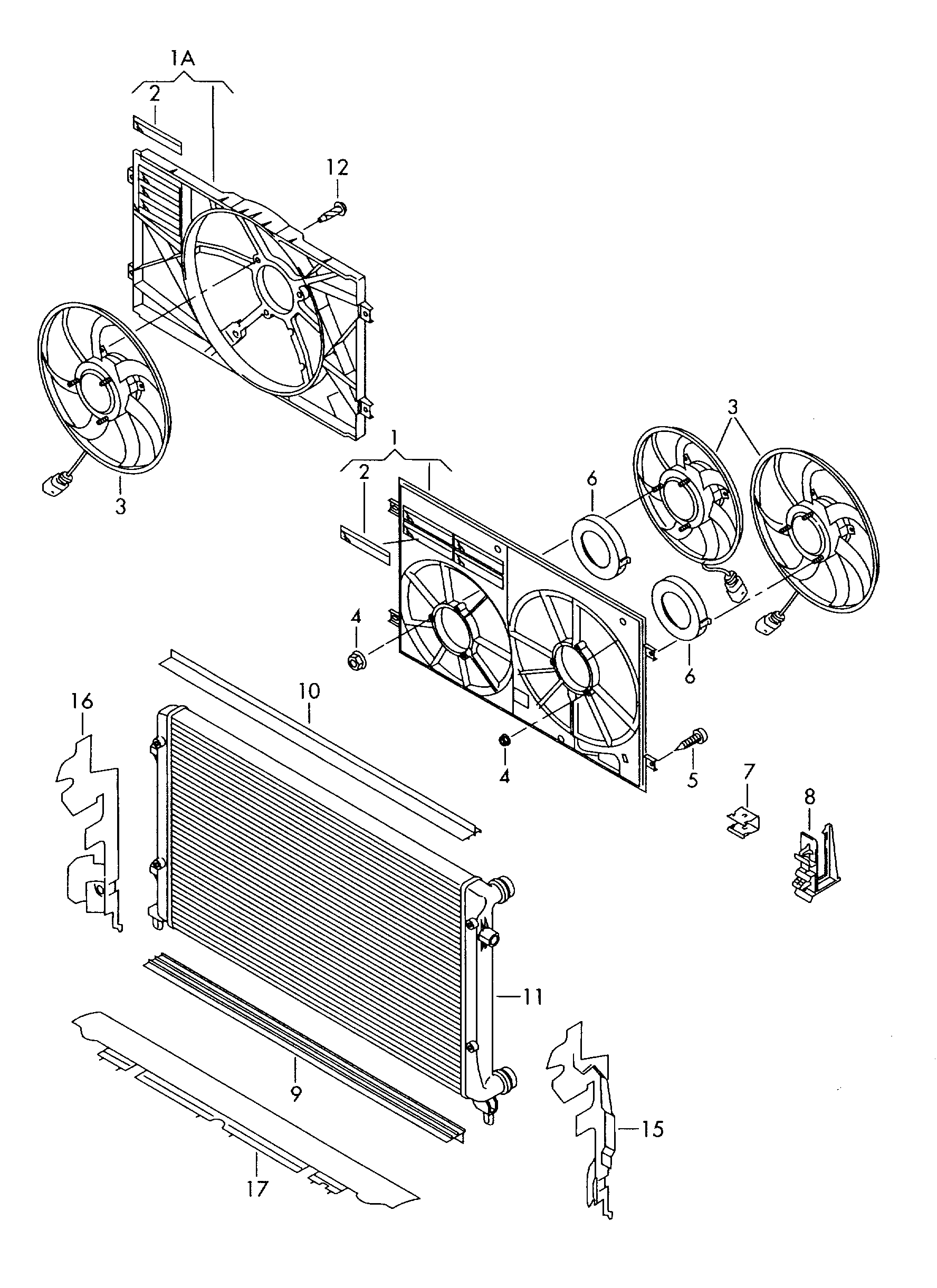 VW 6R0121207Q - Elektrik mühərriki, radiator ventilyatoru furqanavto.az