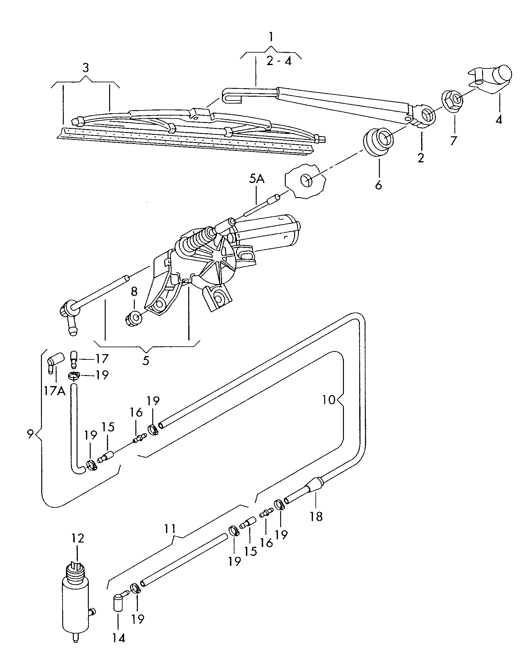 VAG 6Y6 955 435 - Siləcək qolu, pəncərələrin təmizlənməsi furqanavto.az