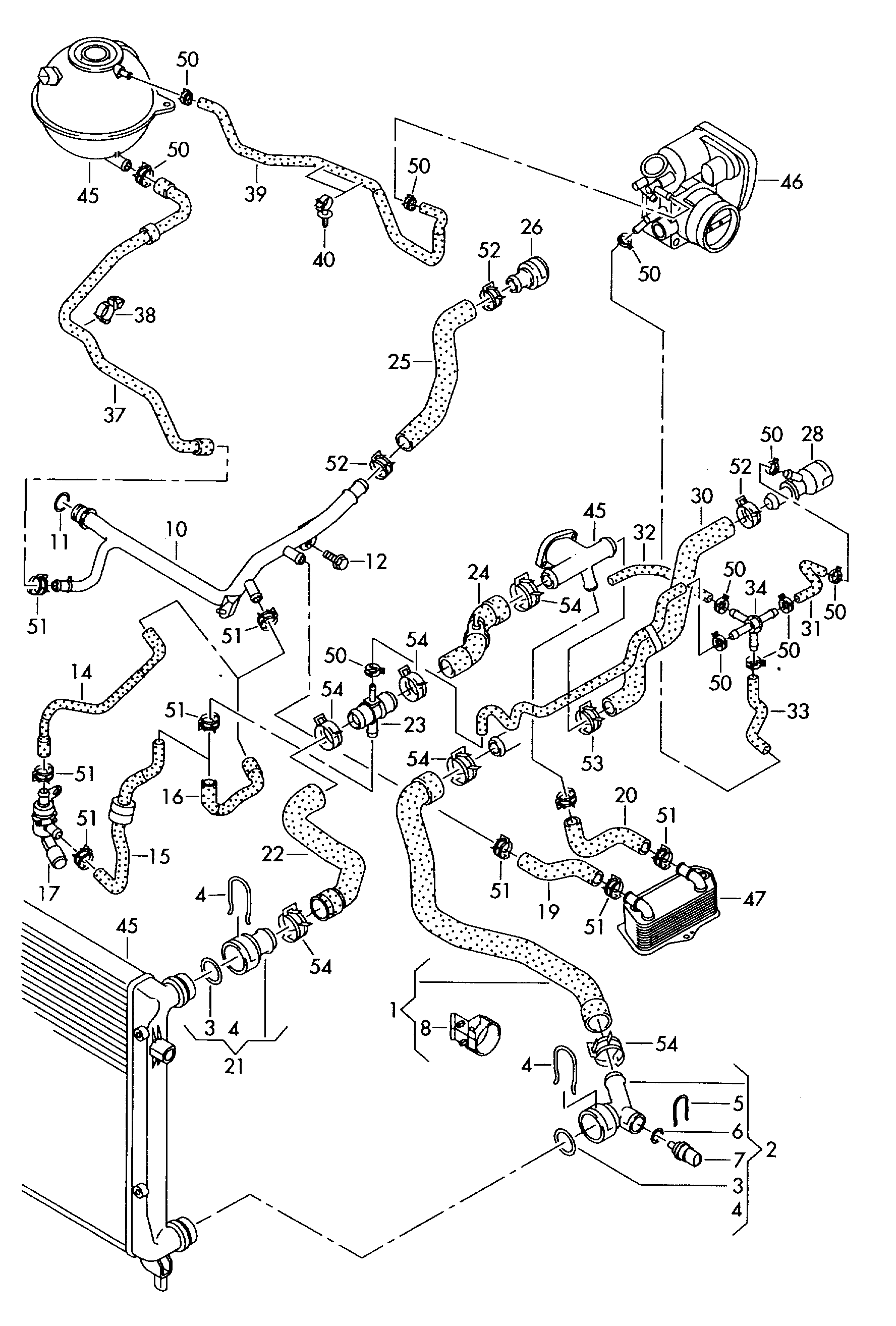 AUDI 06A121065DP - Soyuducu borusu furqanavto.az