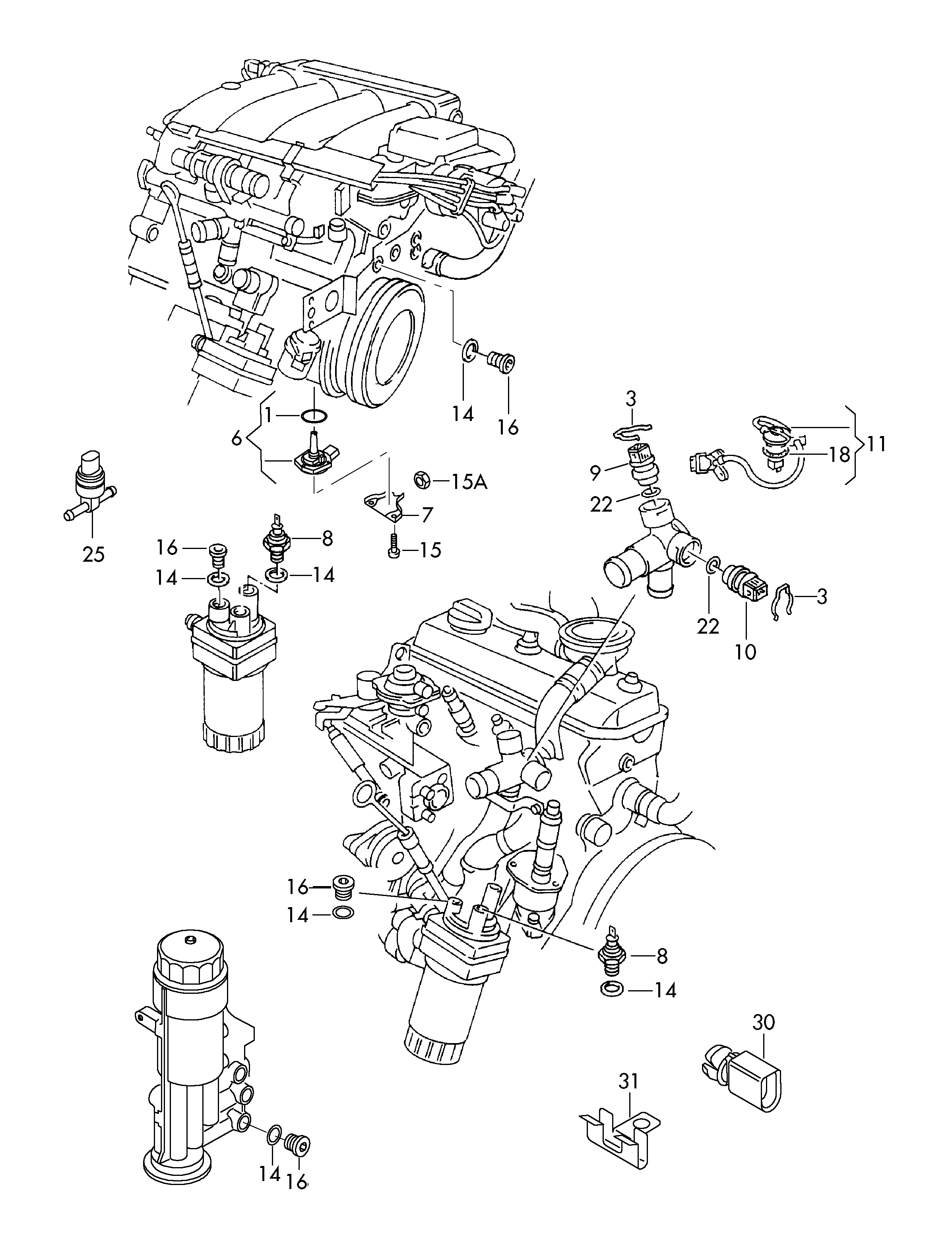 VW 03F 919 501 A - Sensor, soyuducu suyun temperaturu furqanavto.az