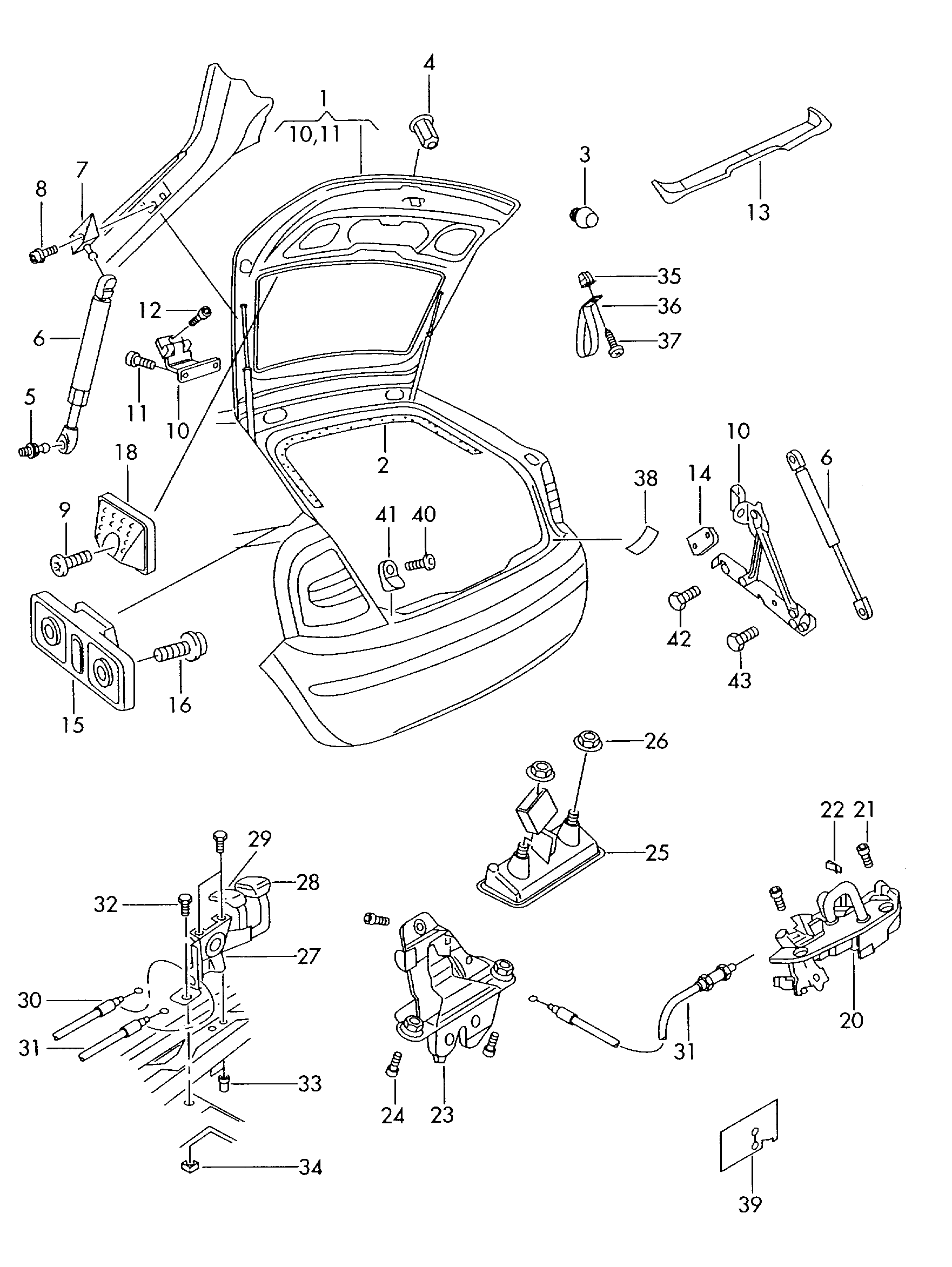 VAG 6Y0 827 550C - Qazlı bulaq, baqaj, yük yeri furqanavto.az