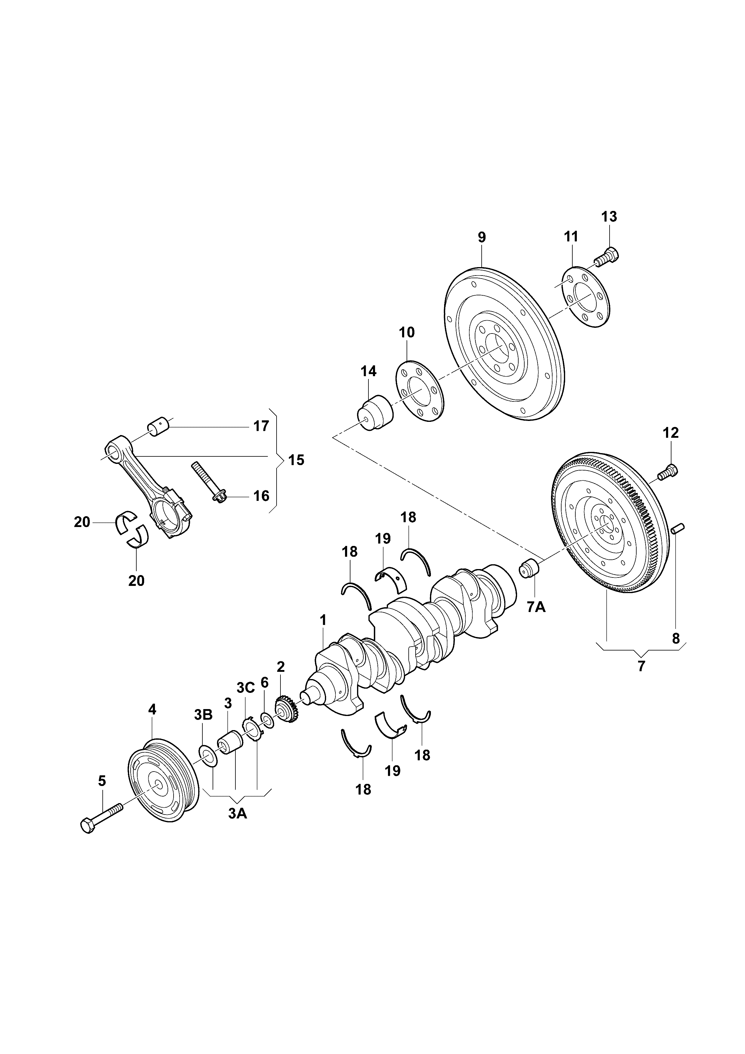 VW 03C105159E - Vaxt zəncirinin dəsti furqanavto.az