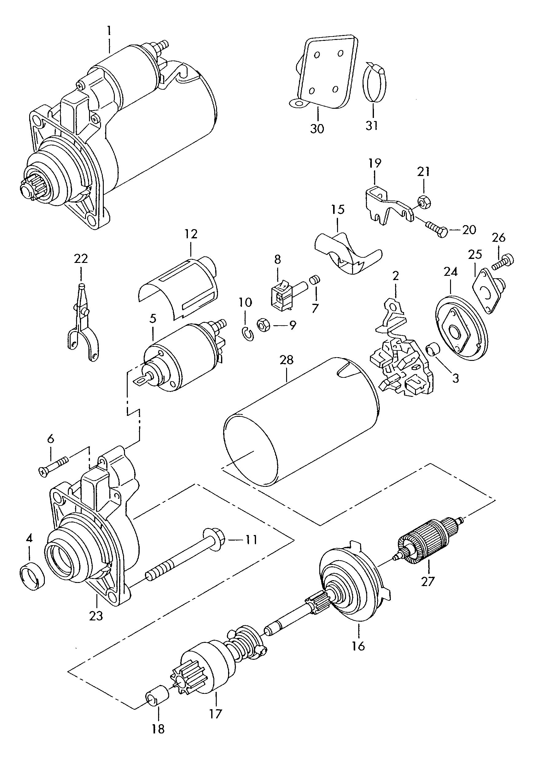 VW 06B 911 023 A - Başlanğıc furqanavto.az