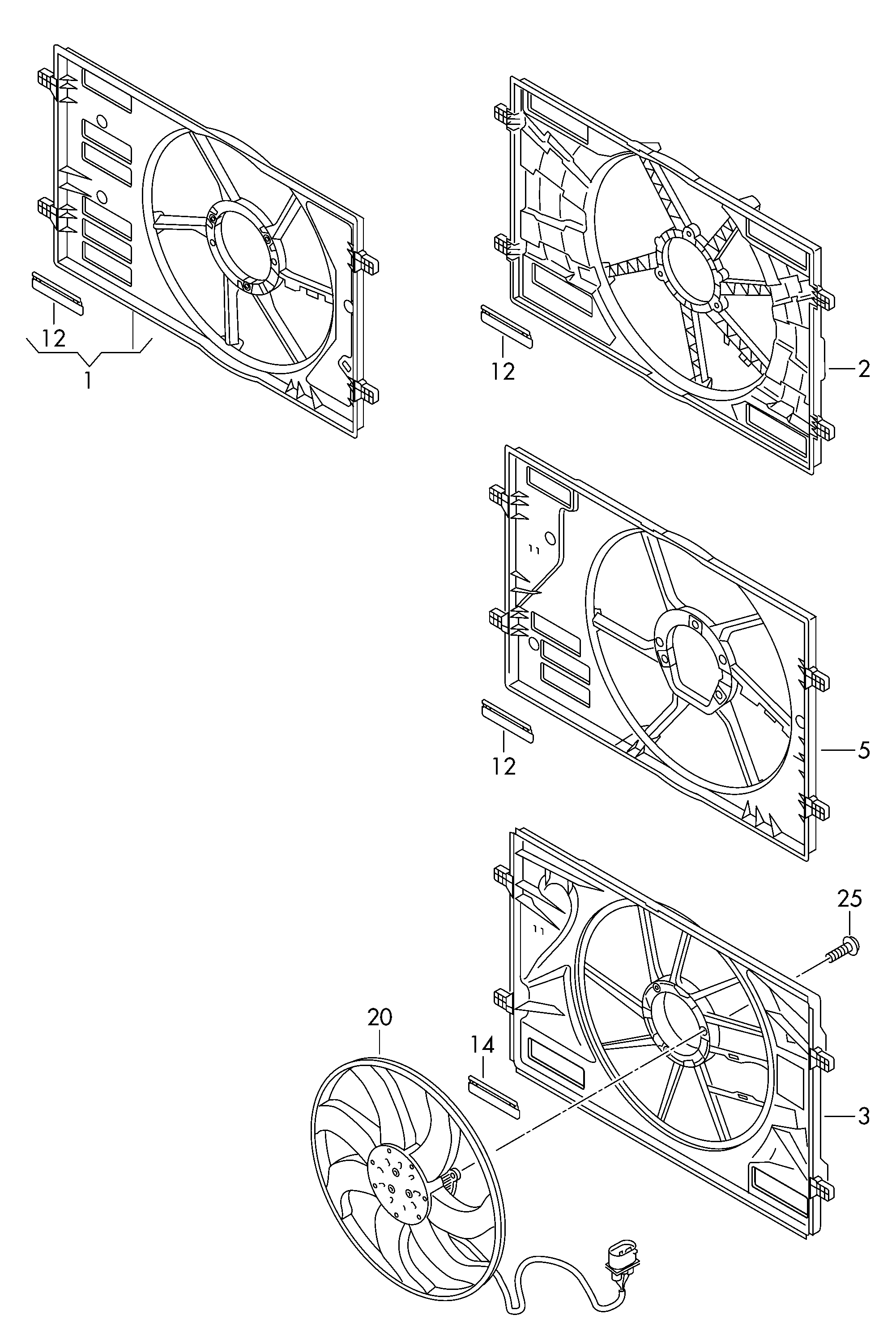 VW 5Q0121205C - Fen, radiator furqanavto.az