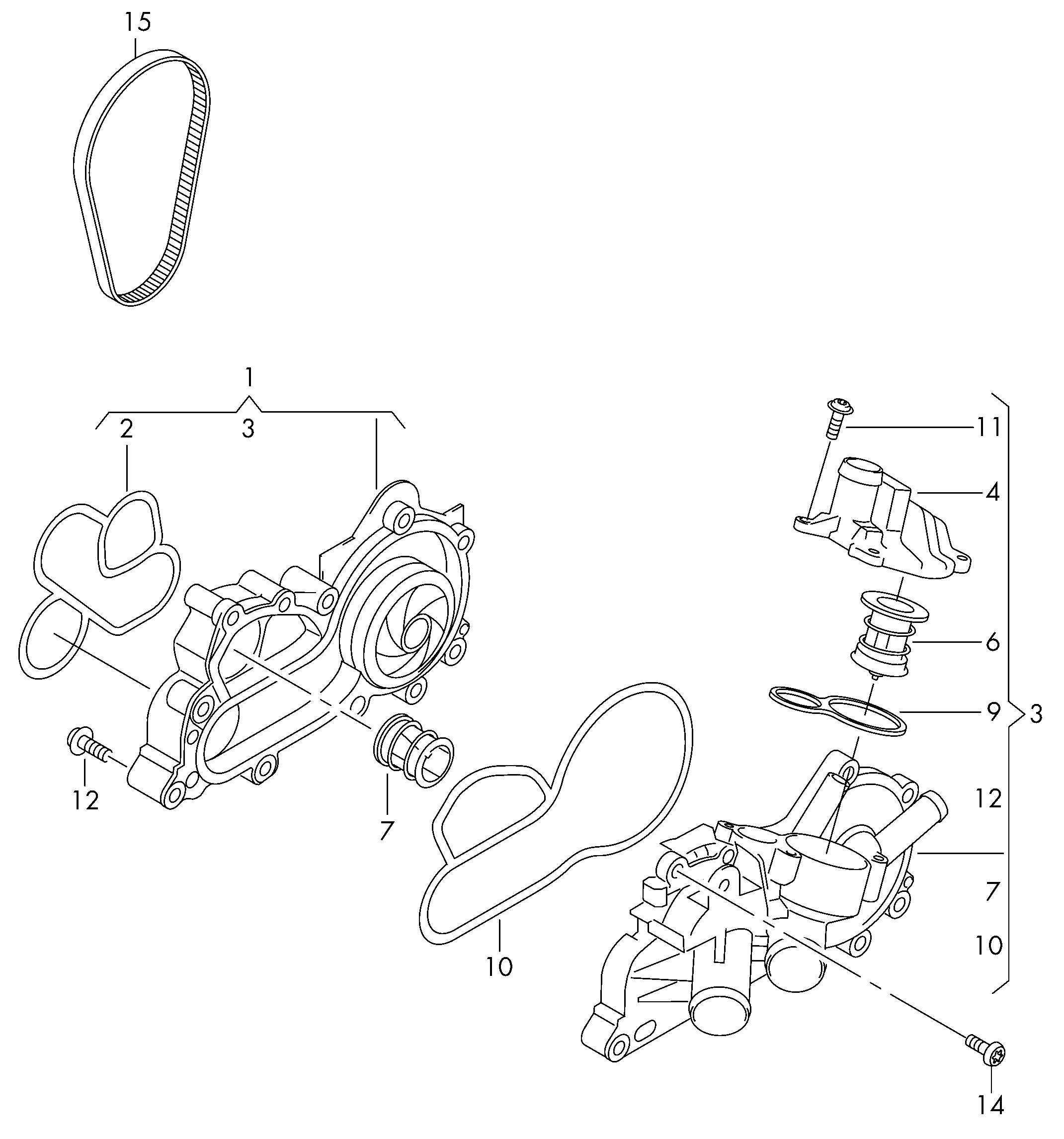 AUDI 04E 121 600 AL - Su nasosu furqanavto.az